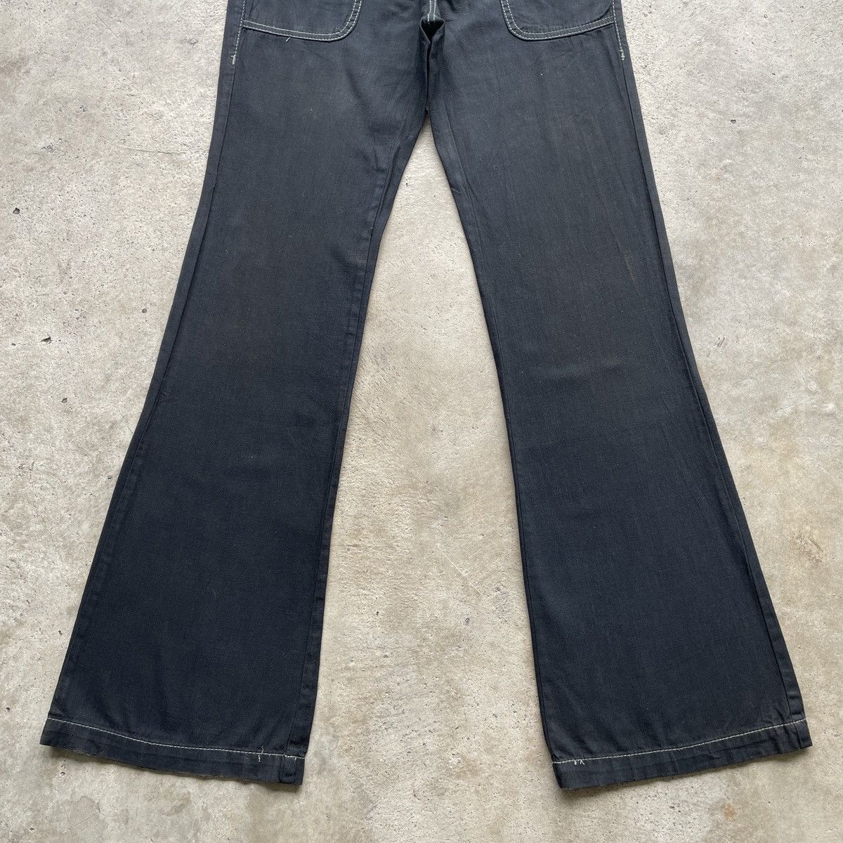 Japanese Brand Vintage UnionBay Japan Black FLARE Trousers Casual Pants Size US 31 - 5 Thumbnail
