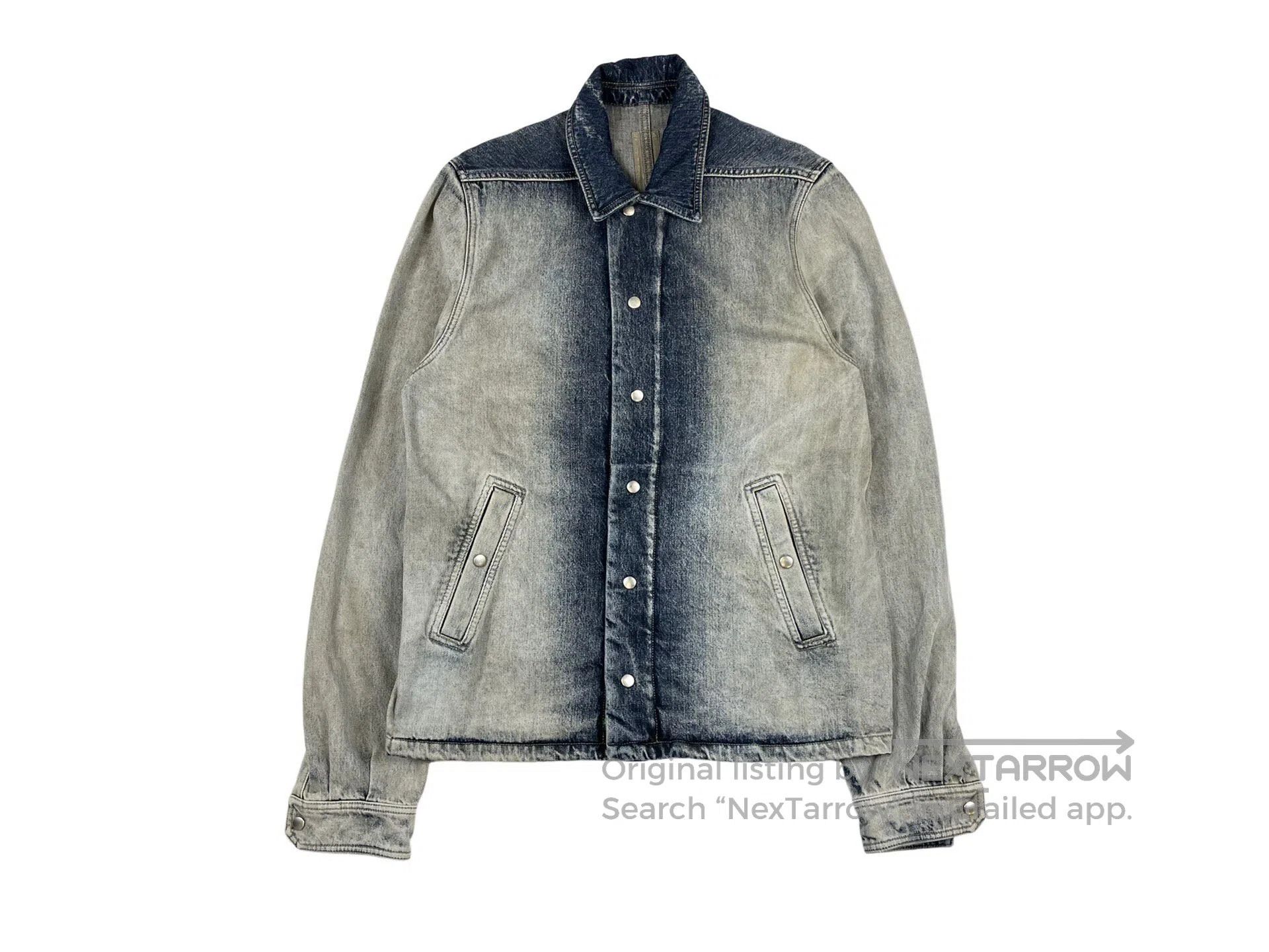 Rick Owens RICK OWENS Gradient Washed Denim Jacket Size US S / EU 44-46 / 1 - 1 Thumbnail