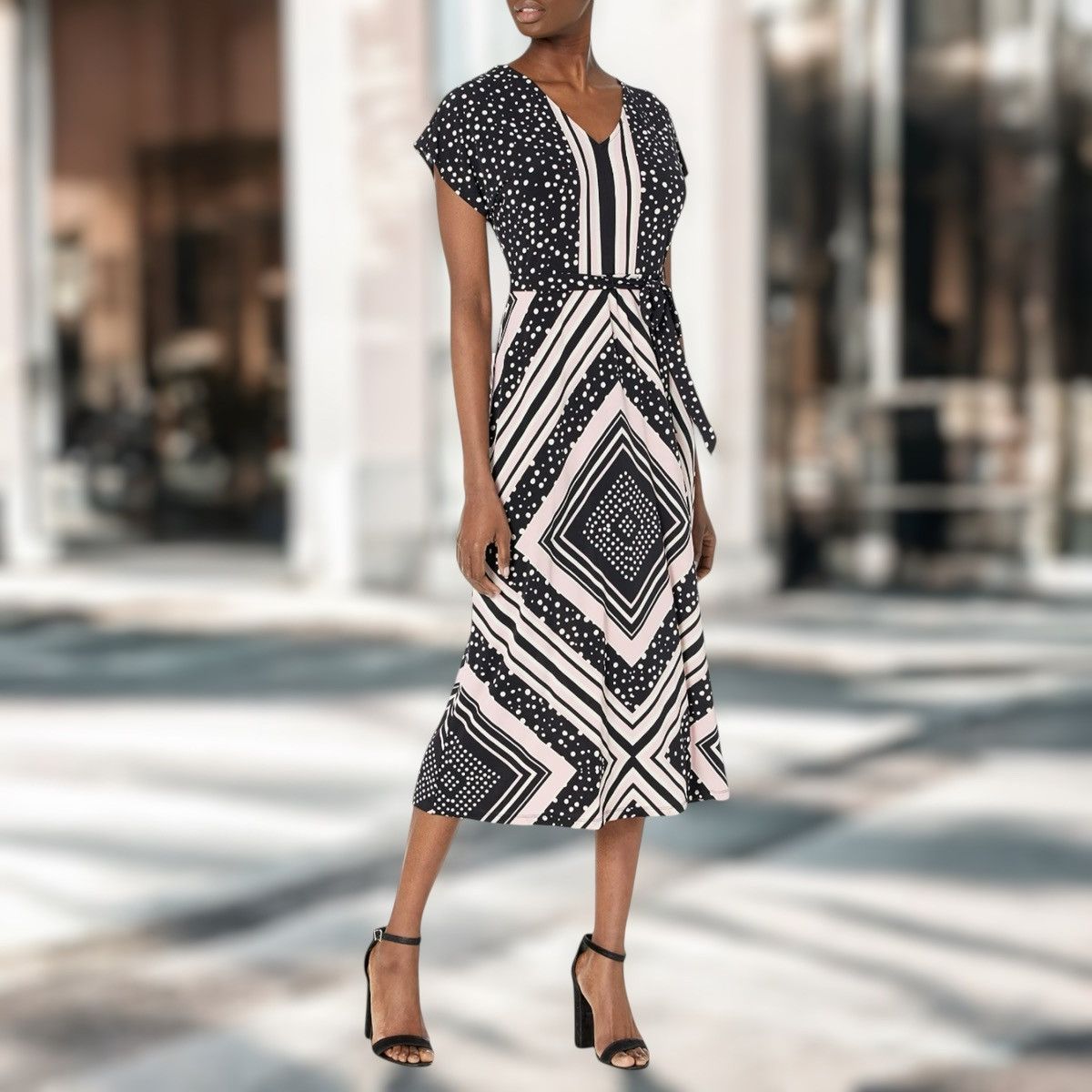Other London Times Women’s V-neck Short Slvs Maxi Dress Sz Medium Size M / US 6-8 / IT 42-44 - 1 Thumbnail