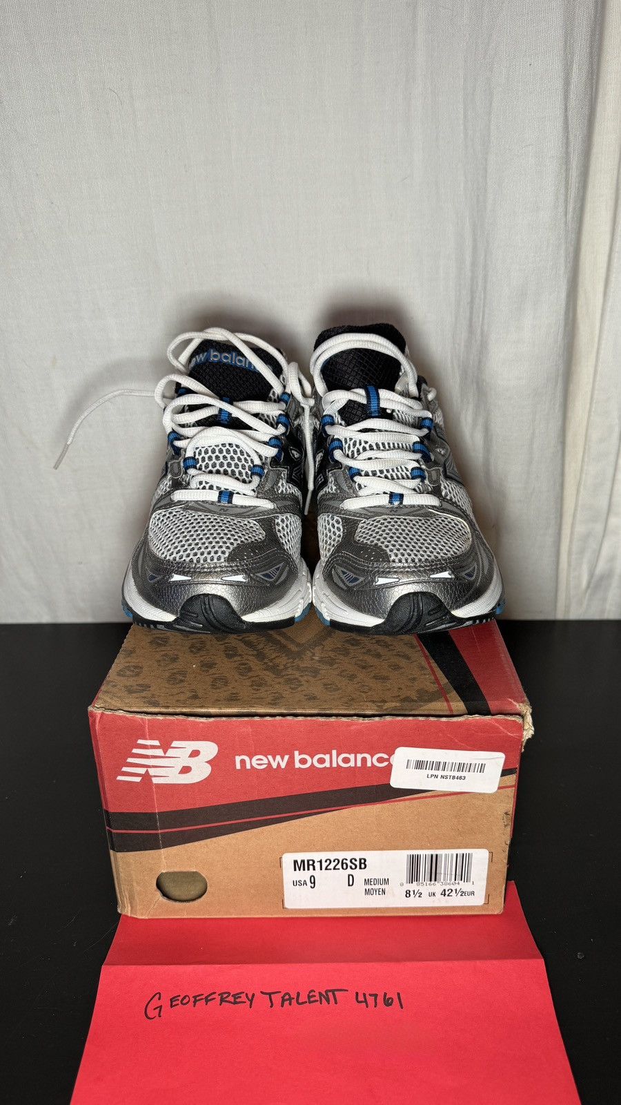 New Balance New Balance MR1226SB Sneakers – Silver/Blue (Men’s Size 9) Size US 9 / EU 42 - 1 Thumbnail