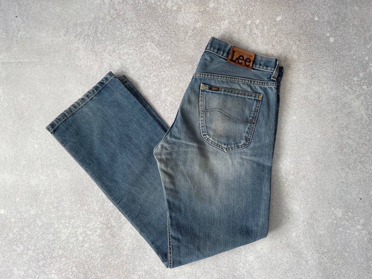 Lee × Vintage Vintage Lee Washed Blue Denim Baggy Pants Y2K Ultra Rare Size US 34 / EU 50 - 1 Thumbnail
