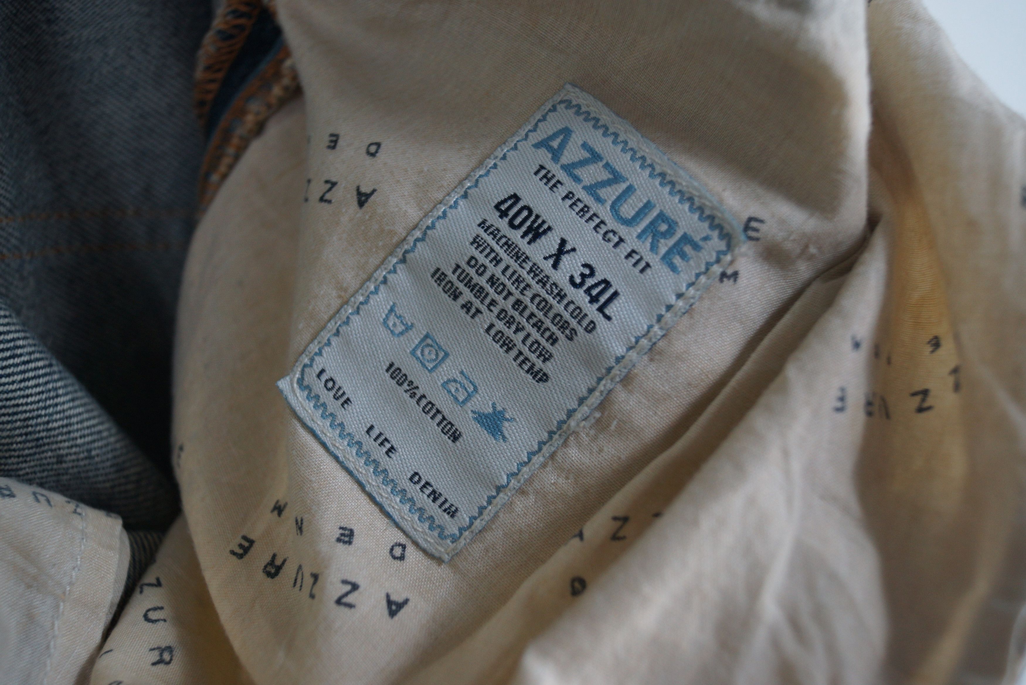 Vintage Rare Denim Azzure Jean Nice Design Size US 41 - 10 Thumbnail