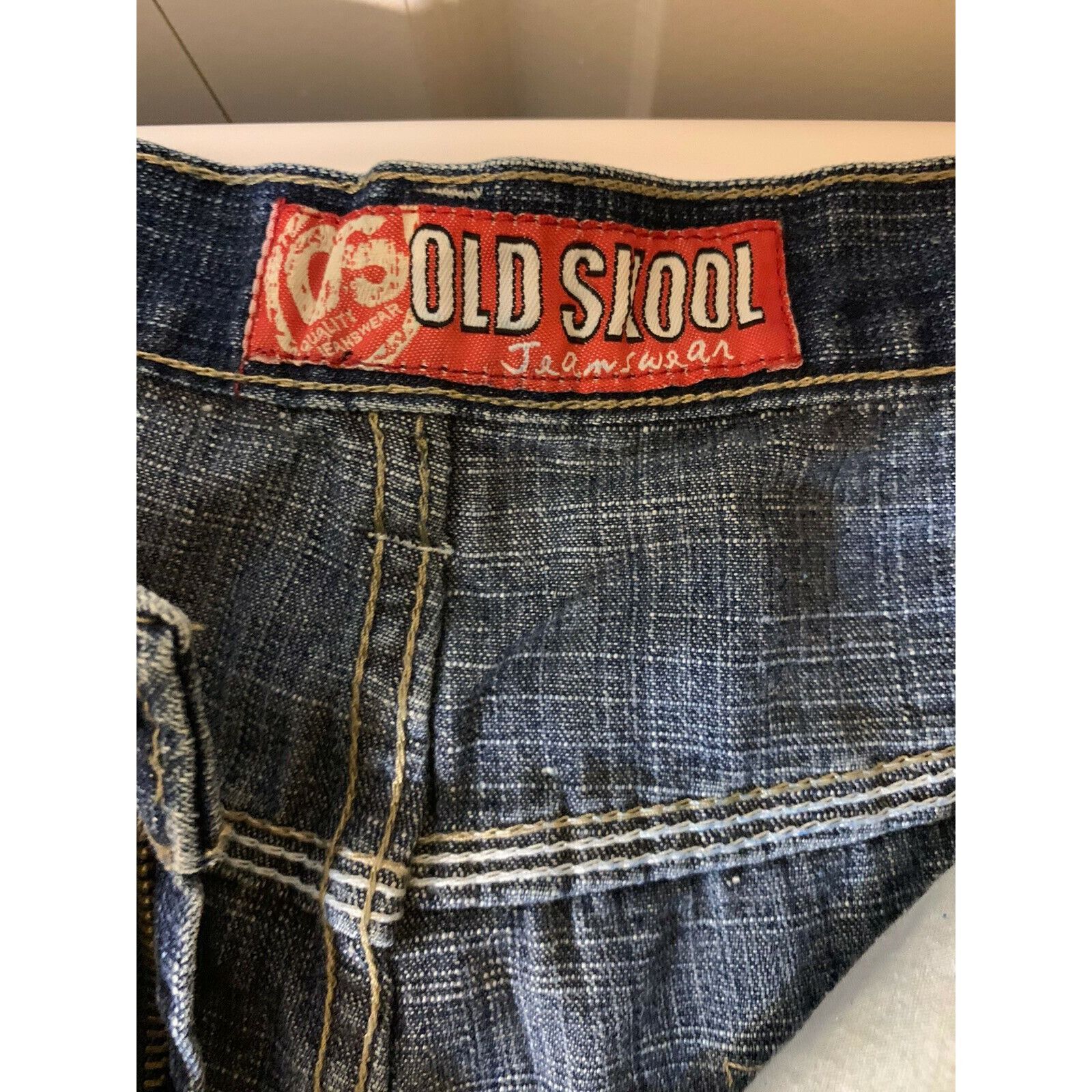 Other Vtg Old Skool Urban wear Men’s Sz 44 Blue Jeans Shorts Size US 44 / EU 60 - 2 Thumbnail