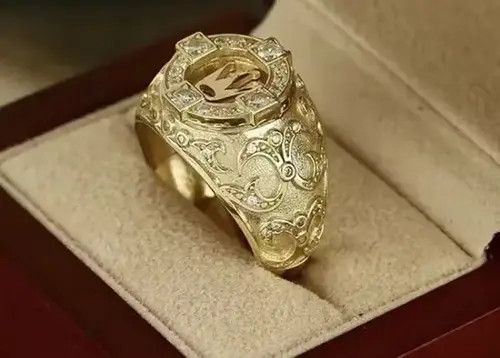Other Gold CZ Stone Ring ( size 7-13) Size ONE SIZE - 2 Thumbnail