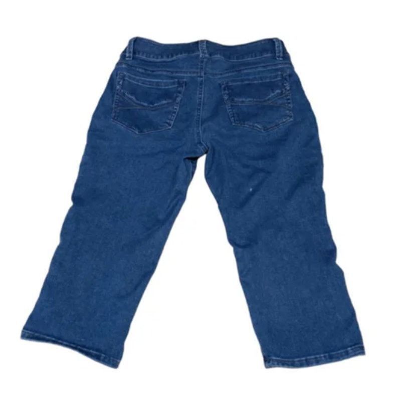 Lee Classic Lee Riders Mid Rise Blue Denim Capris Women’s 10 Size 32" / US 10 / IT 46 - 4 Thumbnail