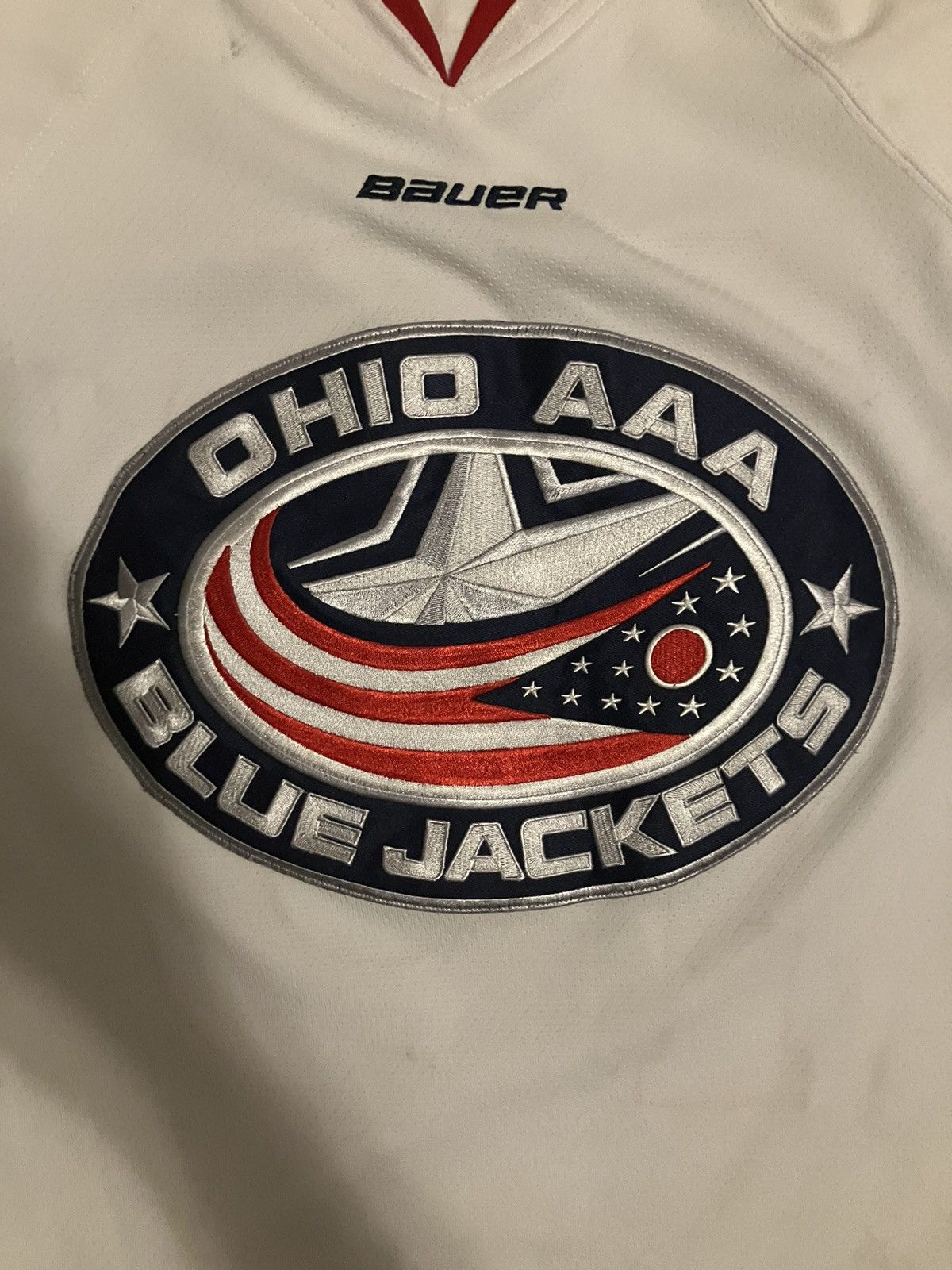 NHL White Bauer Columbus Blue Jackets Hockey Jersey Size US M / EU 48-50 / 2 - 2 Thumbnail