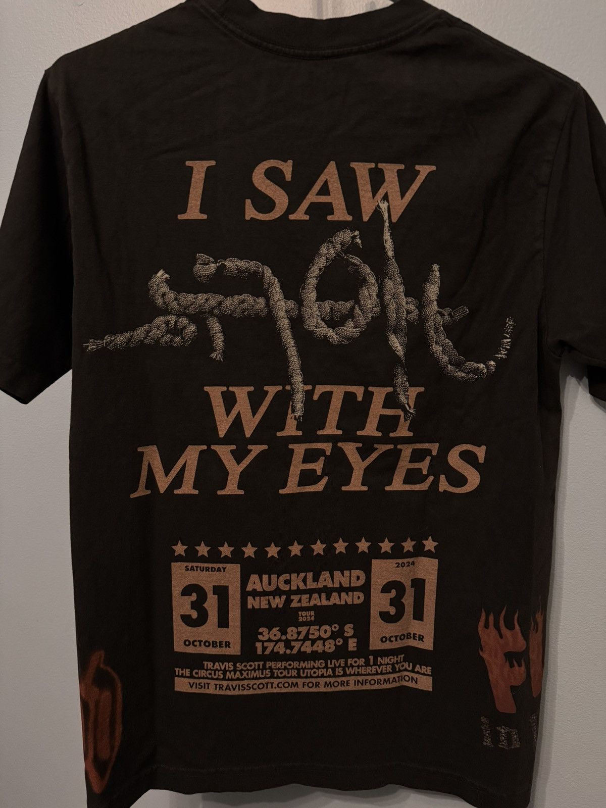 Travis Scott TRAVIS SCOTT “I SAW UTOPIA WITH MY EYES” NEW ZEALAND T SHIRT Size US S / EU 44-46 / 1 - 3 Thumbnail