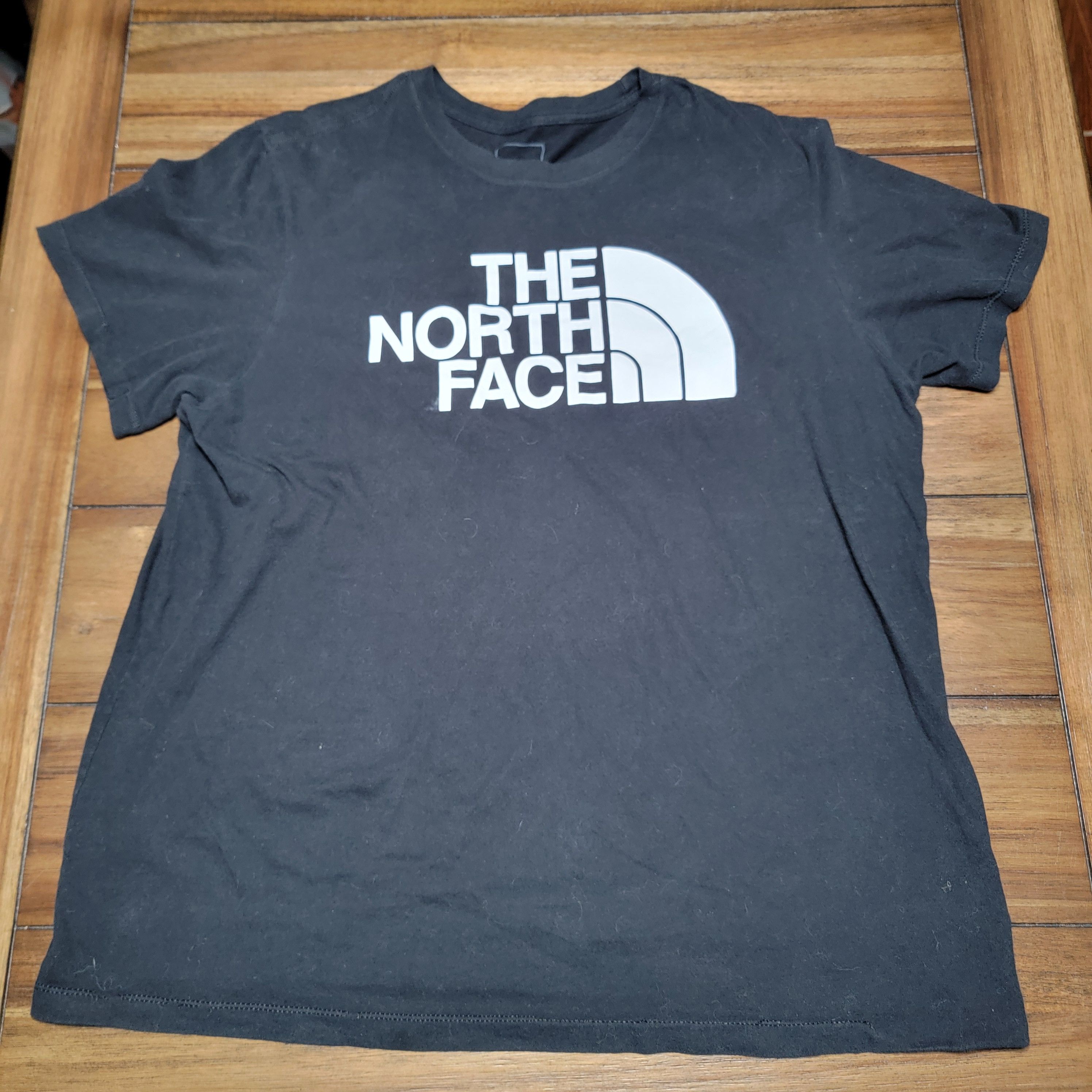 The North Face The North Face Men's SS Black Tee White Logo - Size Large Size US L / EU 52-54 / 3 - 1 Thumbnail