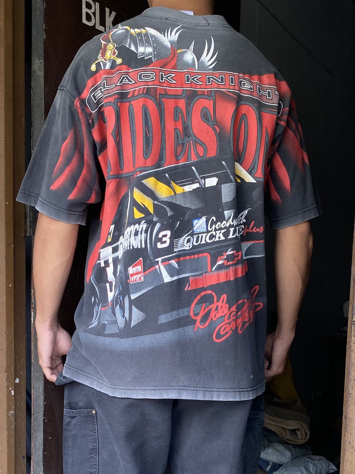 NASCAR Vintage AOP Red Black Night Nascar T-shirt Size US XL / EU 56 / 4 - 3 Thumbnail