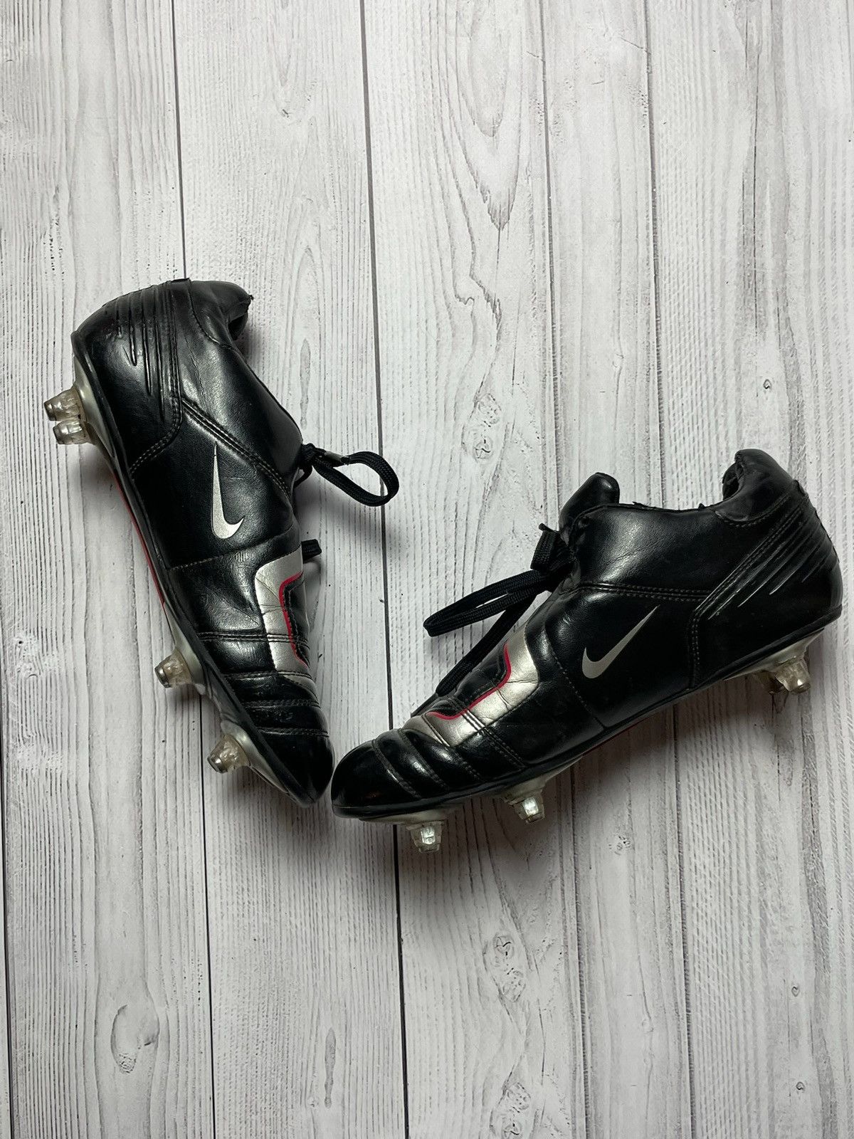 Nike × Vintage Vintage Nike total 90 soccer boots size US 8 black Size US 8 / EU 41 - 2 Thumbnail
