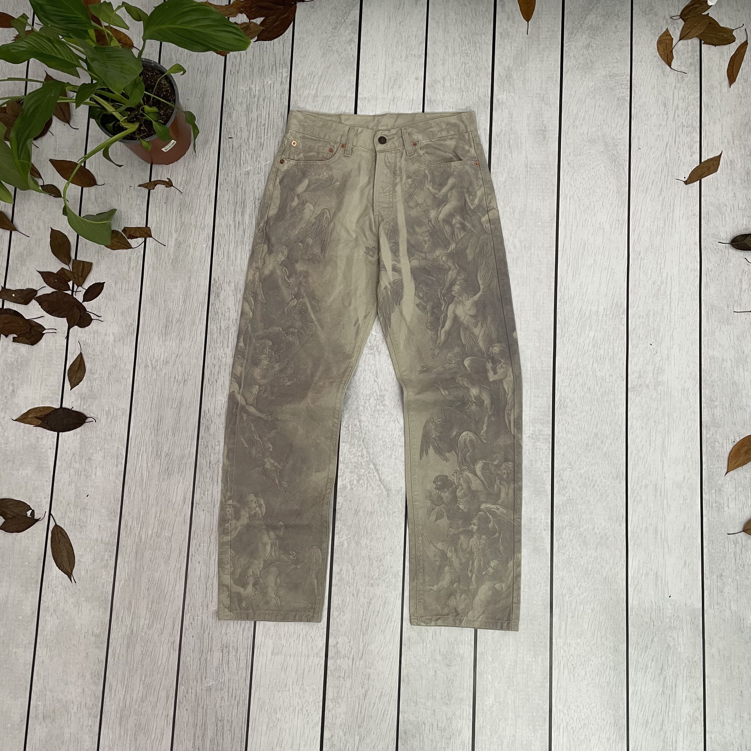 Levi's Custom Reworked Levi's Jeans – Renaissance print 31x32 Size US 31 - 2 Thumbnail