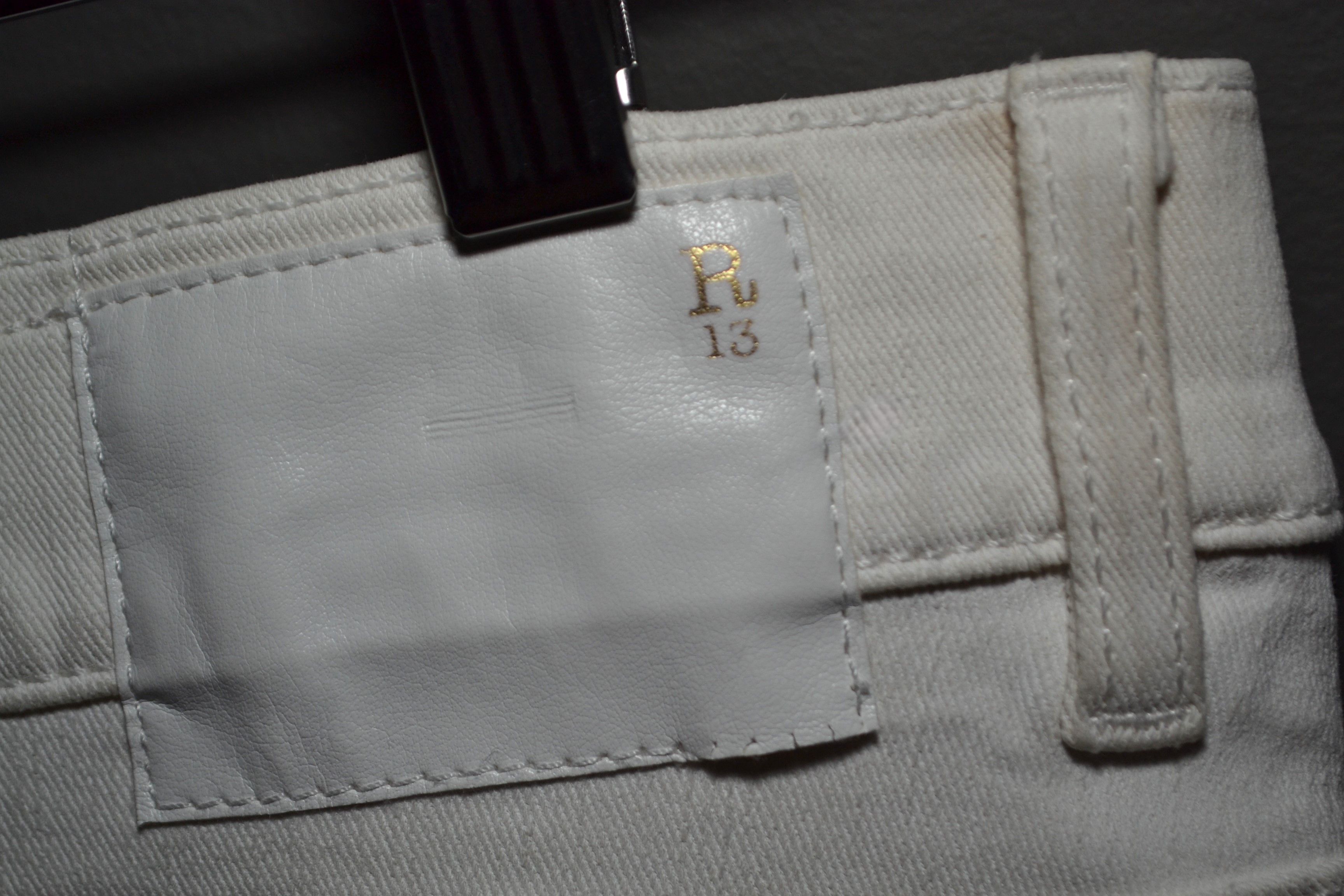 R13 R13 Relaxed Skinny Distressed White Jeans 26 Size 26" / US 2 / IT 38 - 8 Thumbnail