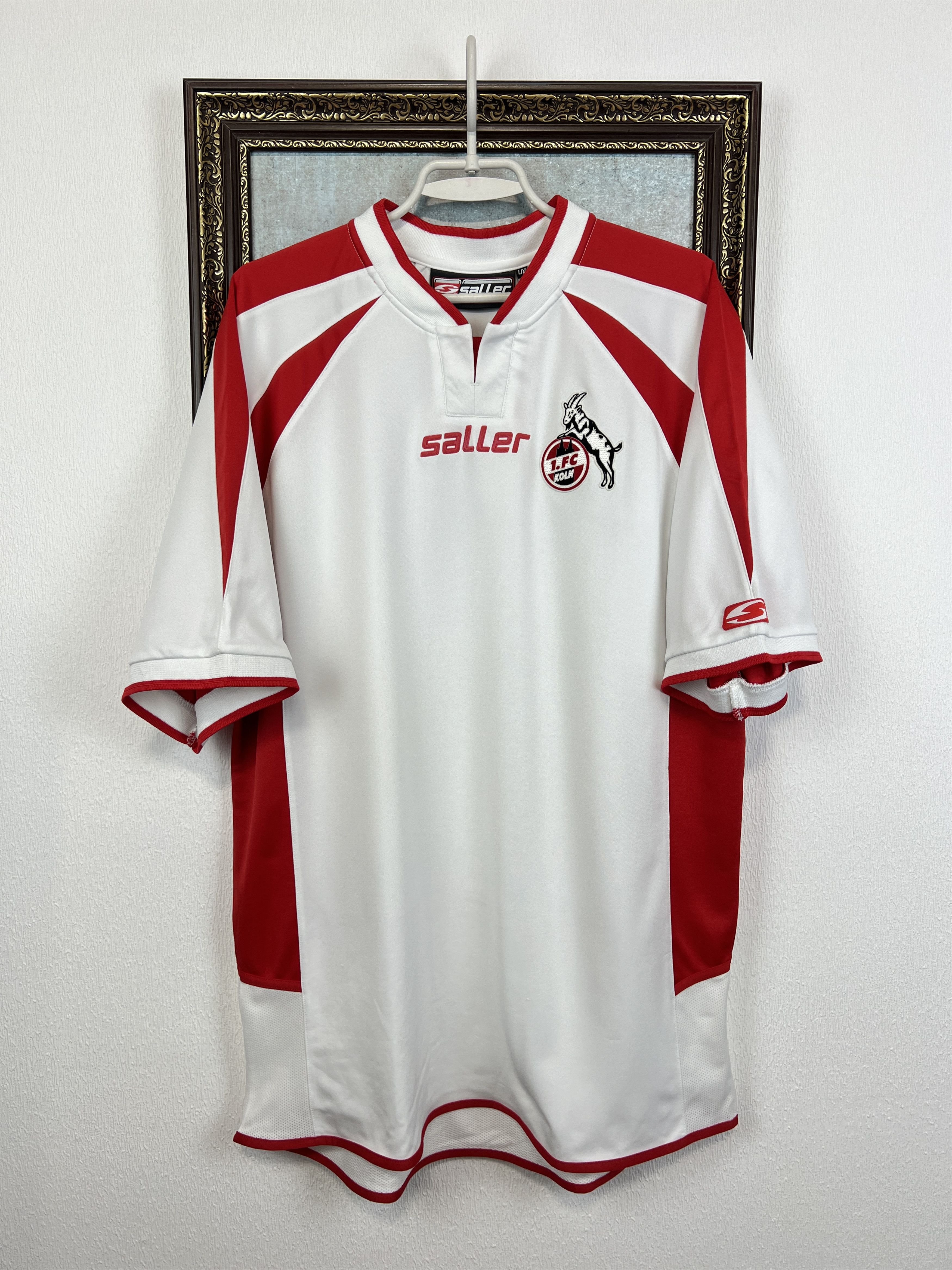 Vintage Koln Home football shirt 2003 Soccer Saller Jersey Trikot Size US XL / EU 56 / 4 - 1 Thumbnail