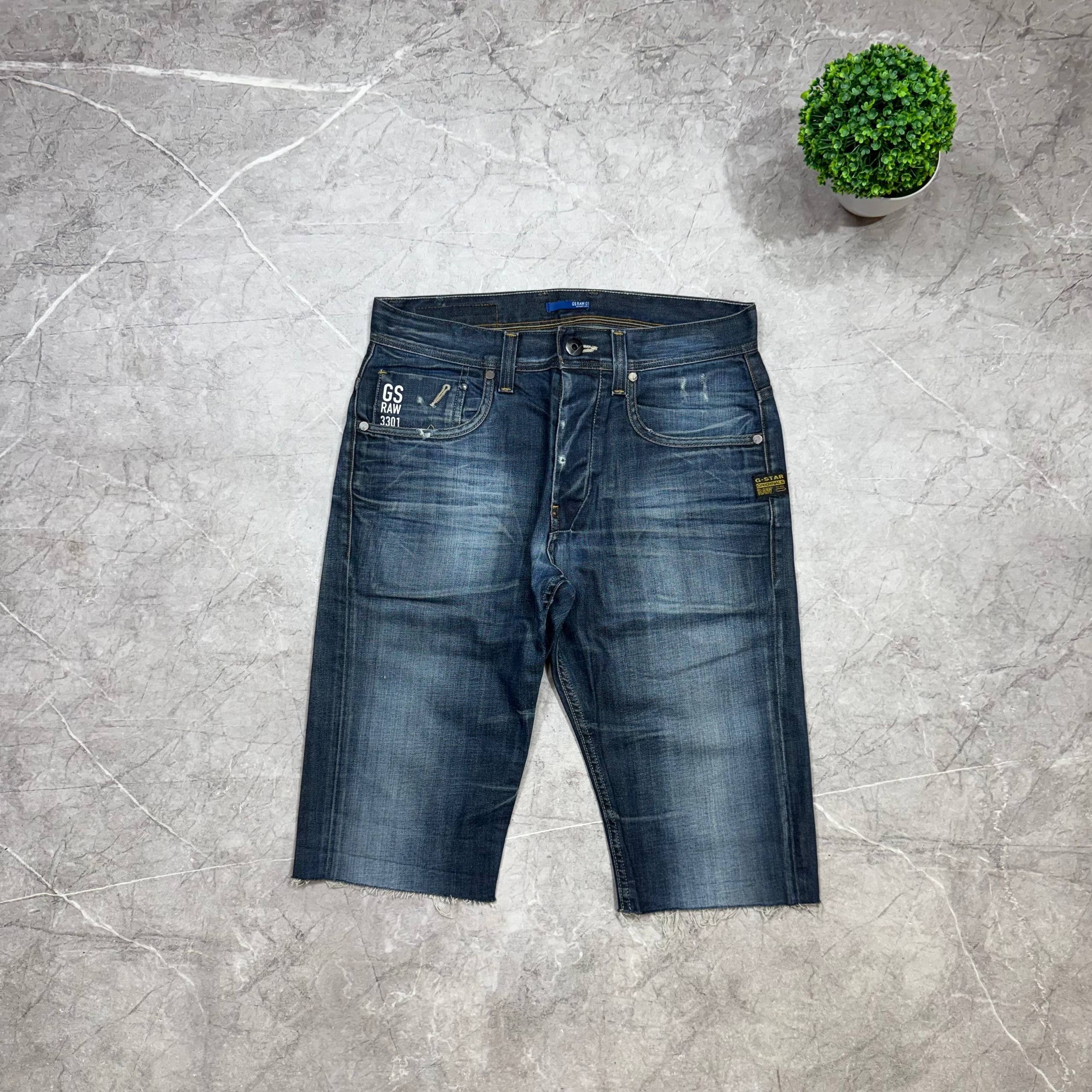 G-Star Vintage Baggy G-STAR Raw Jeans Short Mens Size 31x32 Size US 33 - 13 Thumbnail