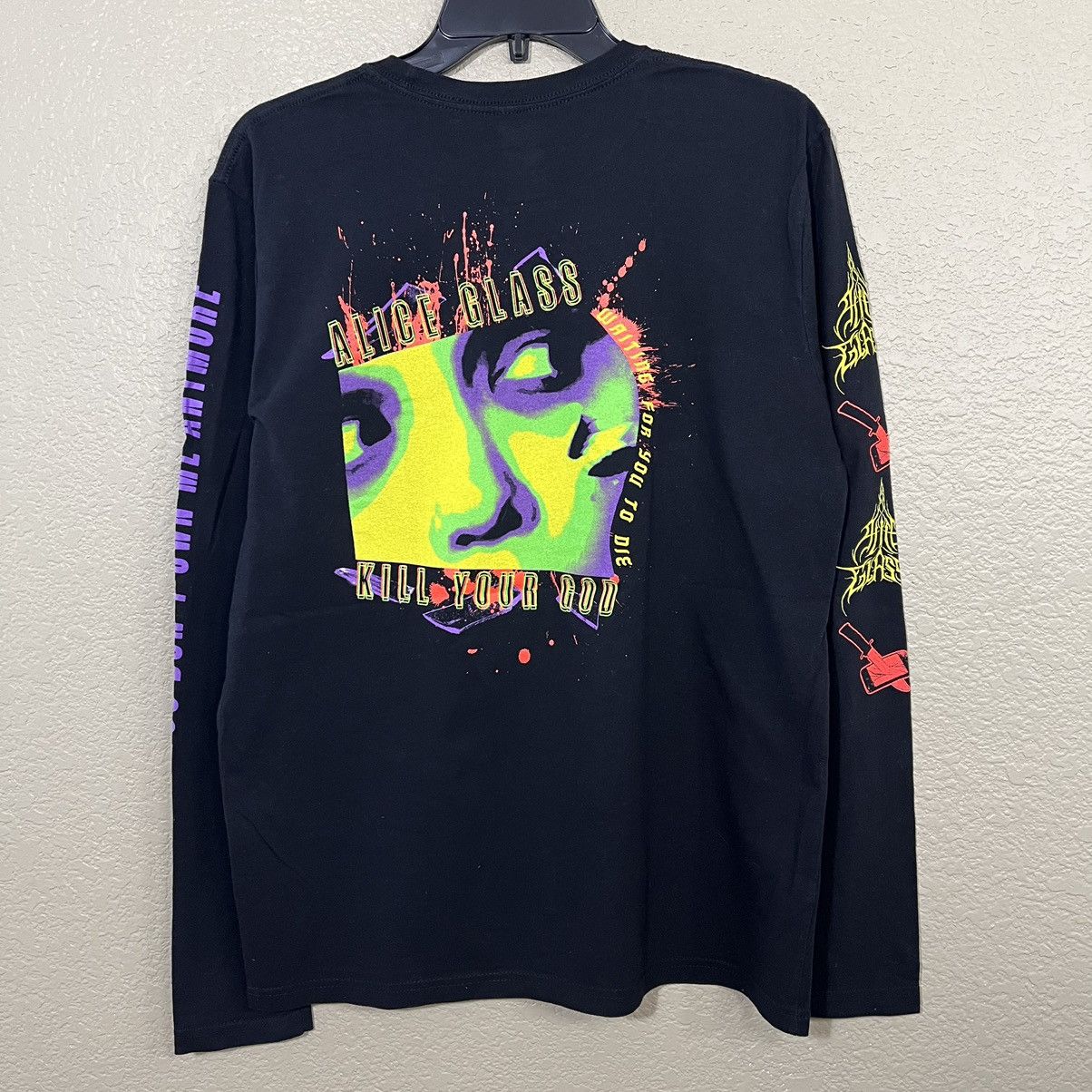 Band Tees Alice Glass Kill Your God Longsleeve T-shirt Crystal Castles Size US M / EU 48-50 / 2 - 5 Thumbnail
