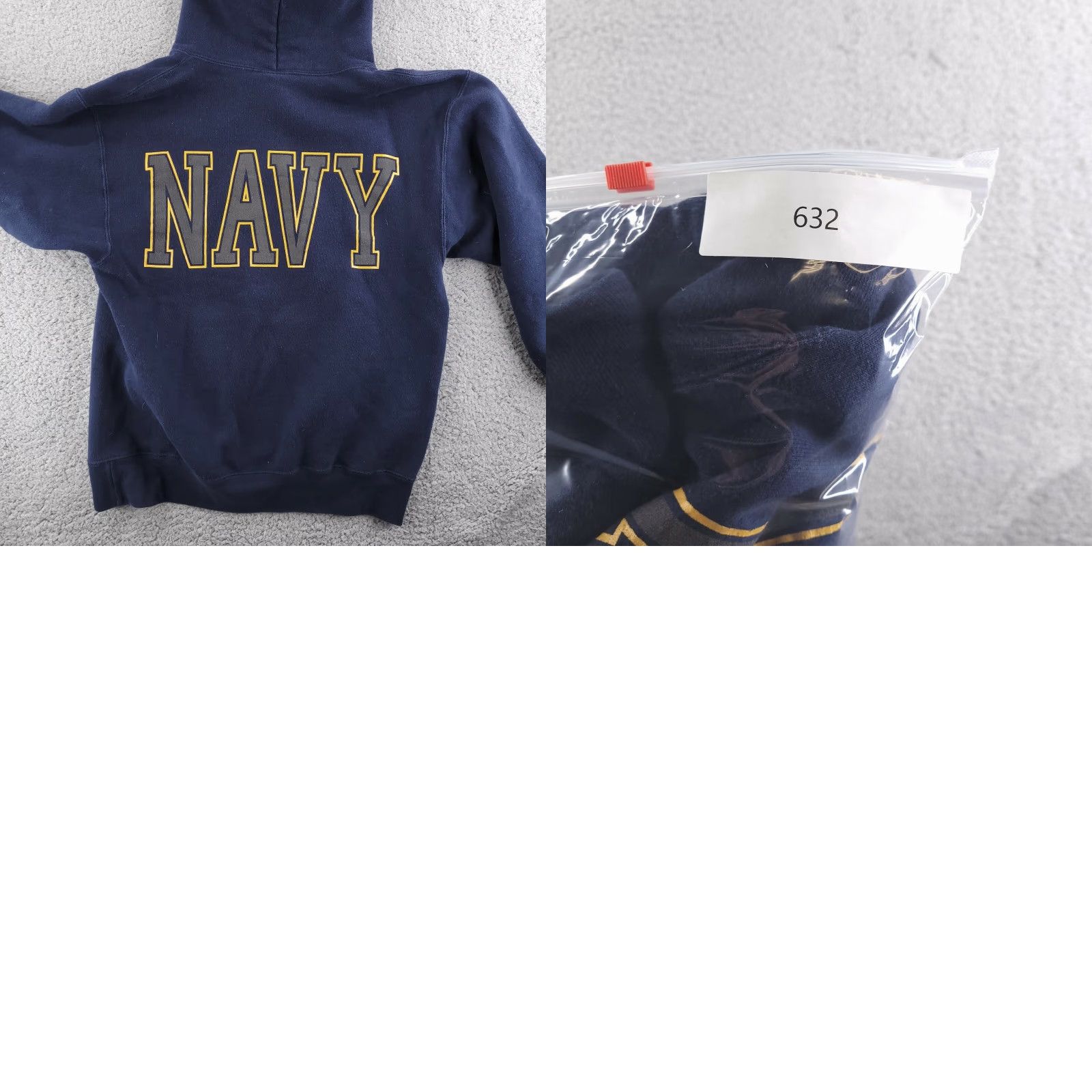 Soffe Soffe Hoodie Mens Small Pullover USA Navy Blue Sweatshirt Boxy Fit Vintage USN Logo Sold as pictured Size US S / EU 44-46 / 1 - 8 Thumbnail