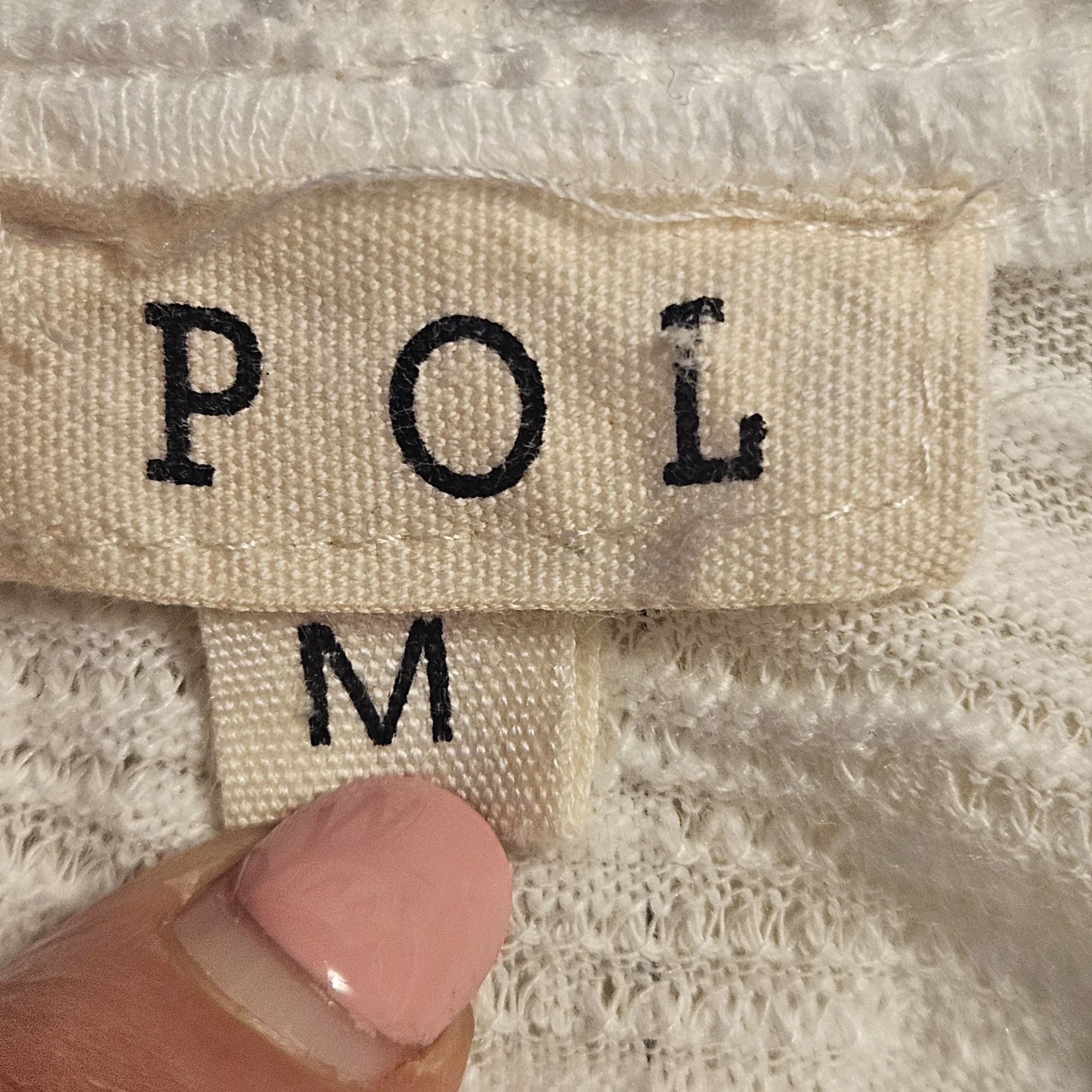 Other Pol White M Peasant Top Boho Embroidered Festival Cottagecor Size M / US 6-8 / IT 42-44 - 5 Thumbnail