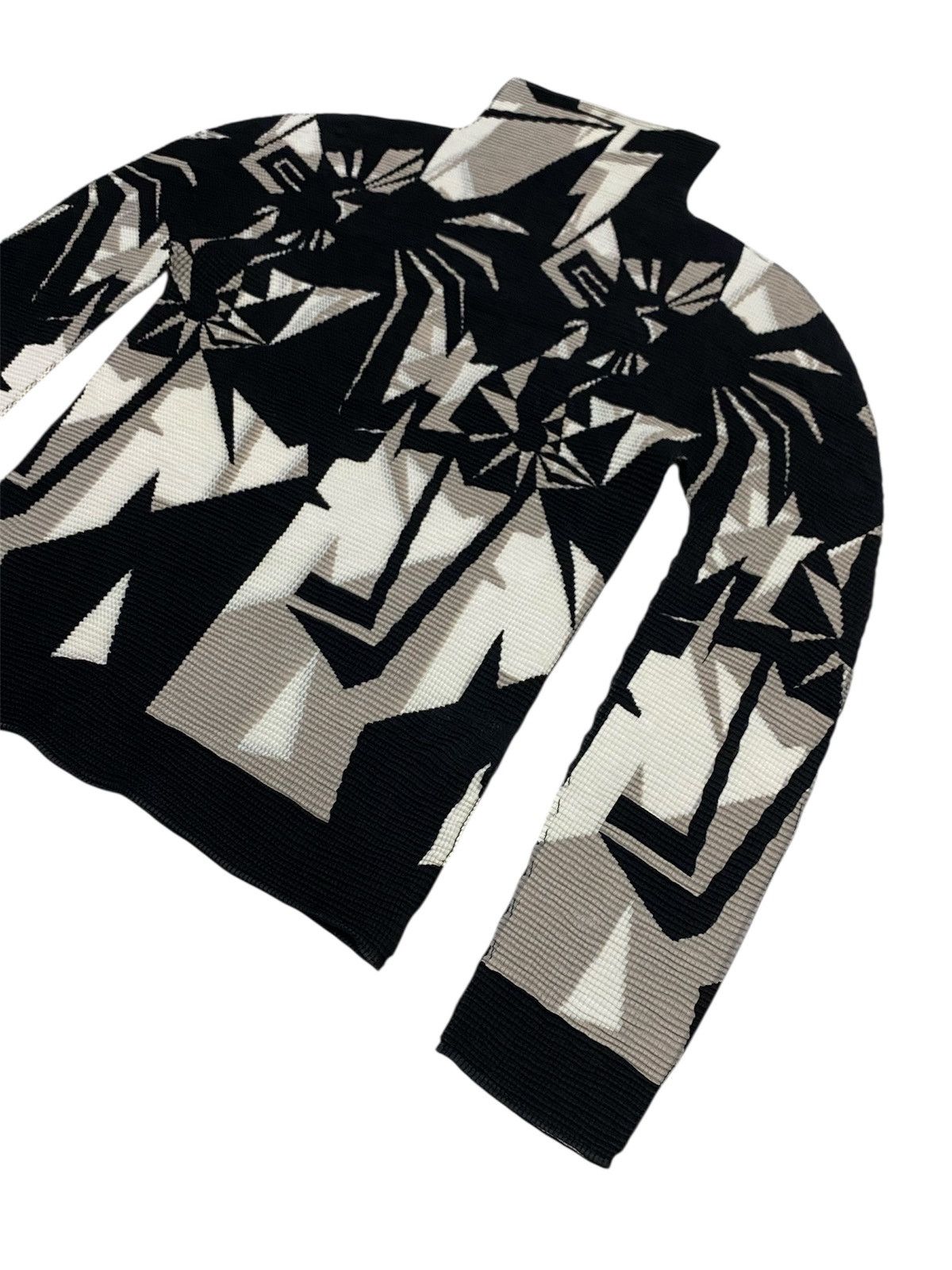 Issey Miyake Me Issey Miyake Pleated Geometiric Turtleneck Size M / US 6-8 / IT 42-44 - 19 Thumbnail