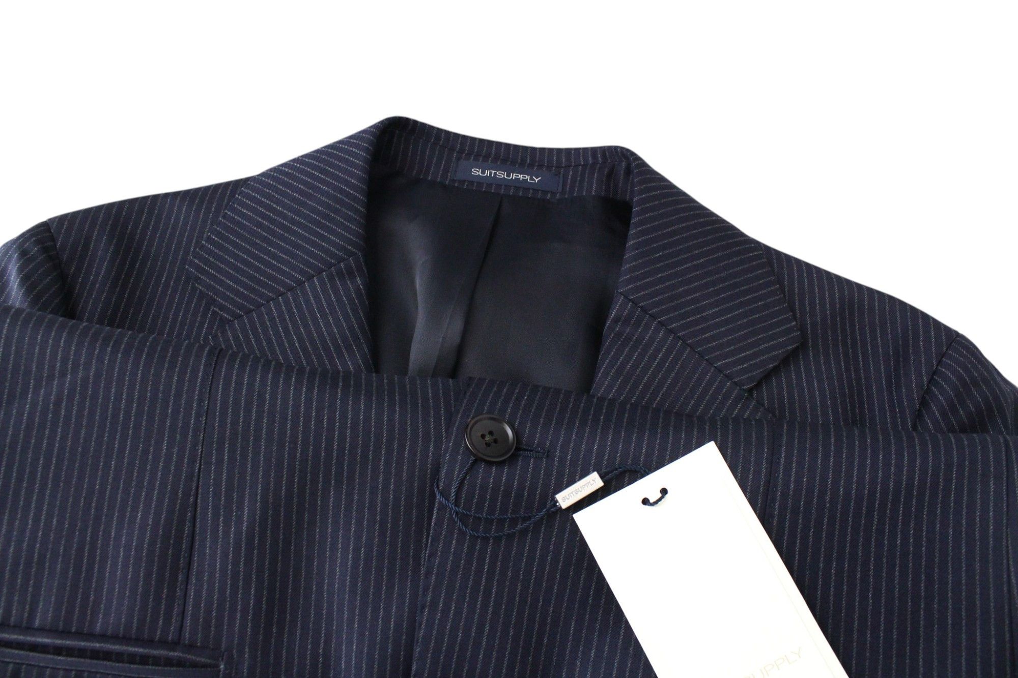 Suitsupply HAVANA JETTED UK36R Navy Wool S130 Suit 67802 Size 36R - 6 Thumbnail