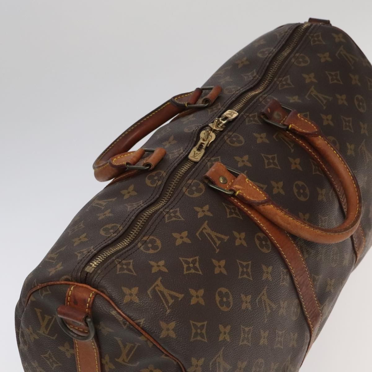 LOUIS VUITTON Monogram Keepall Bandouliere 45 Boston Bag