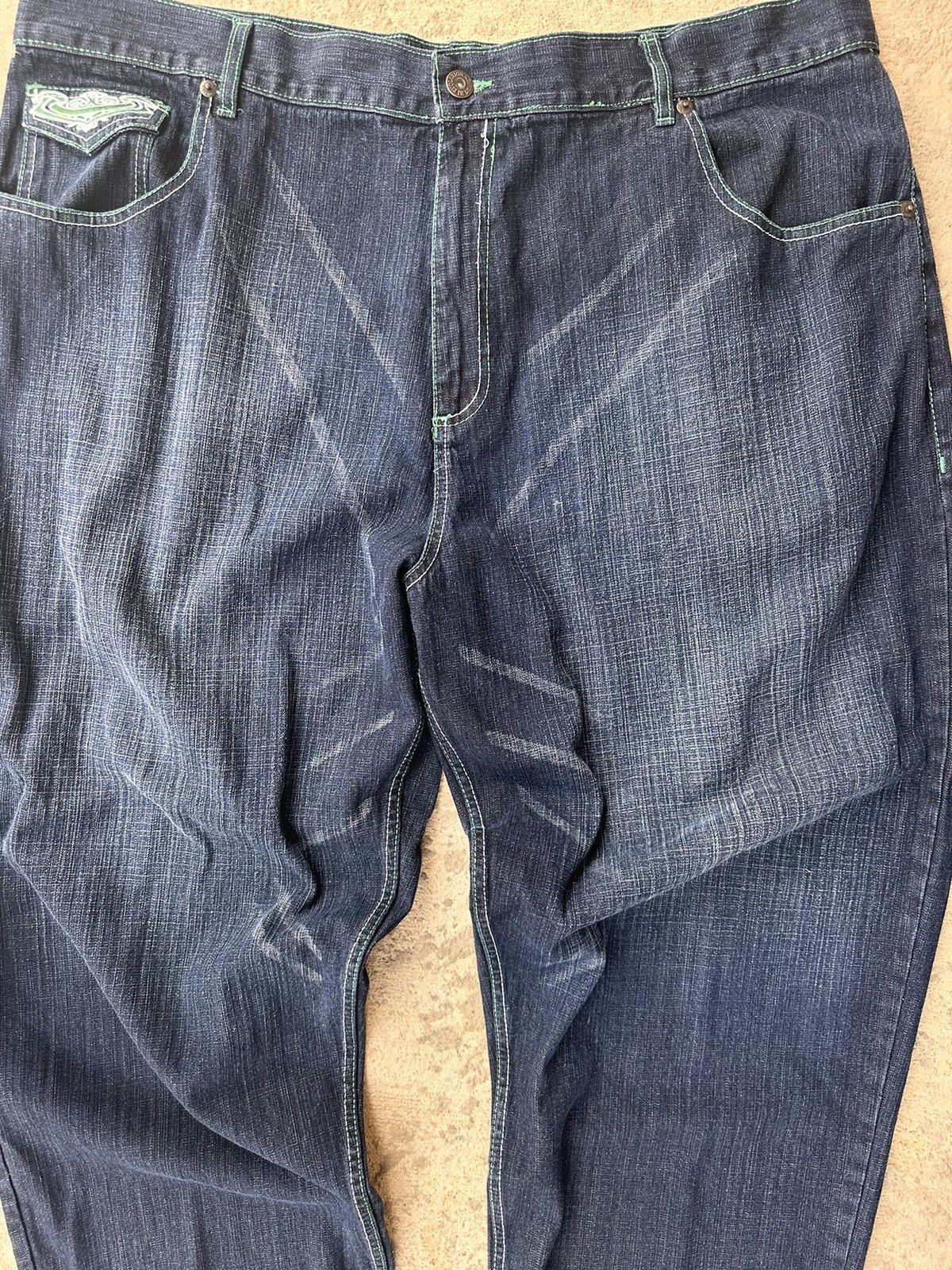 Affliction × Vintage Y2K Affliction Style Denim Jeans Size US 44 / EU 60 - 7 Thumbnail