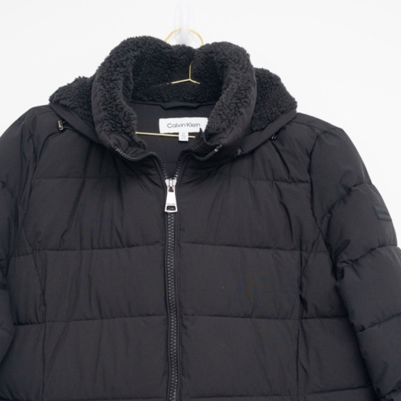 Calvin Klein Calvin Klein. Faux Sherpa Puffer Jacket. Size XL / US 12-14 / IT 48-50 - 6 Thumbnail