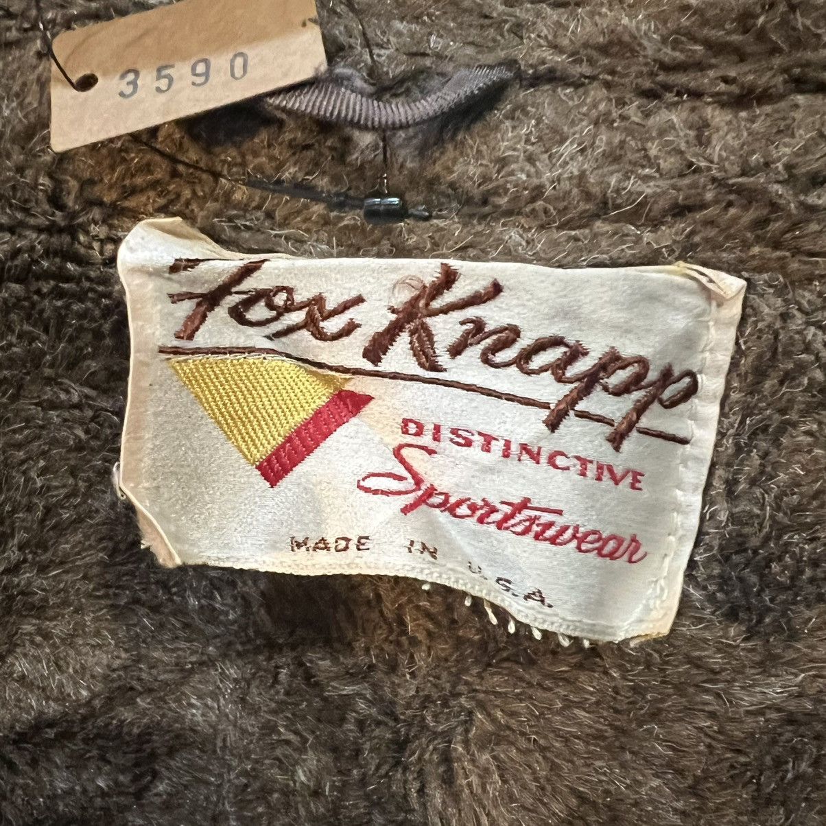 Vintage 70’s FoxKnapp sportswear sherpa lined western rancher jacket Size US L / EU 52-54 / 3 - 7 Thumbnail