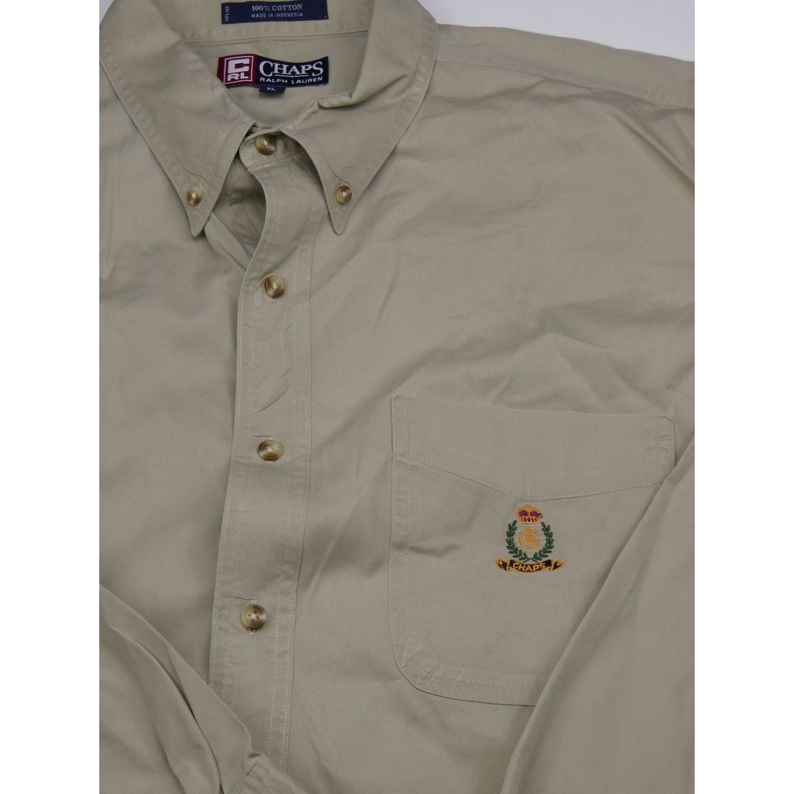 Chaps Ralph Lauren CHAPS RALPH LAUREN button down oxford, XL, Tan Size US XL / EU 56 / 4 - 3 Thumbnail