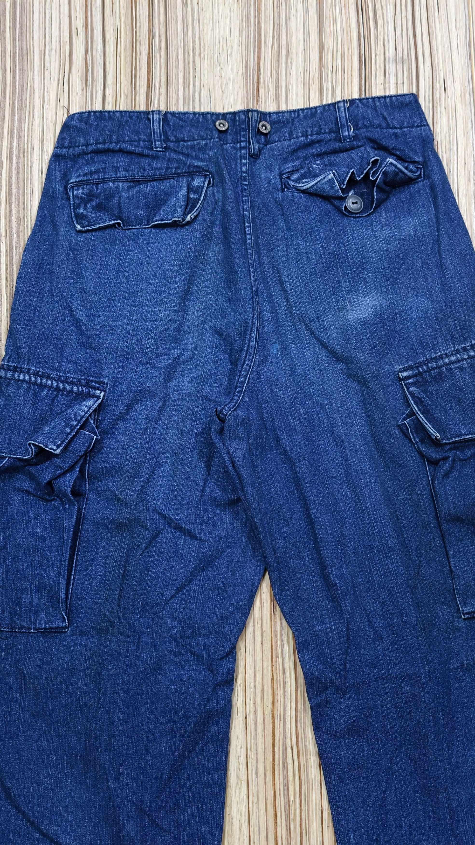 Japanese Brand Vtg blue way trouser denim Size US 31 - 5 Thumbnail