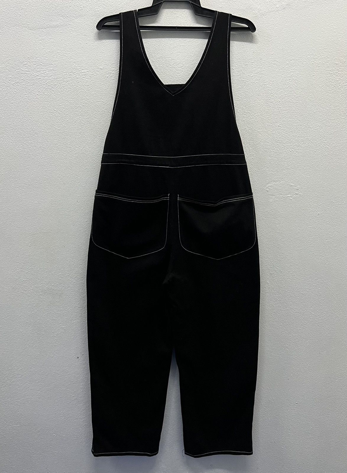 Japanese Brand × Vintage Vintage Black Cotton Overalls – Size M Size US 33 - 2 Thumbnail