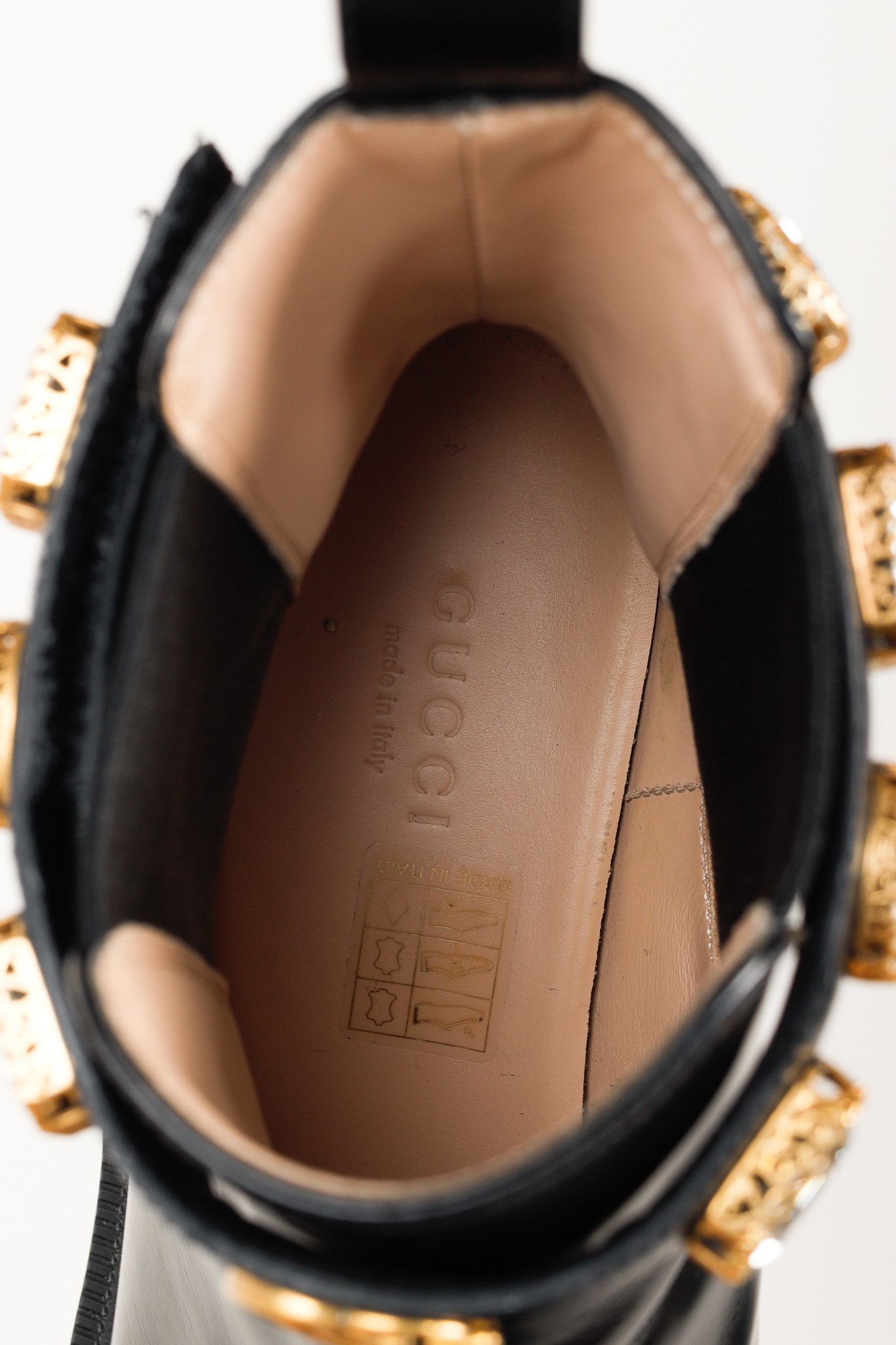 Gucci Gucci Trip Crystal-Embellished Block Heel Chelsea Boots Size US 8 / IT 38 - 9 Thumbnail