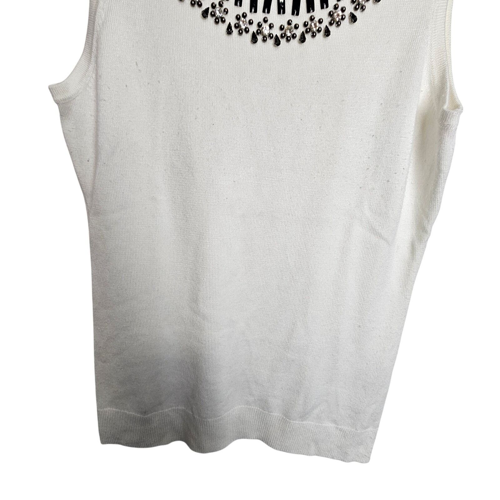 White House Black Market White House Black Market Womens Beaded Sweater Size XXS Size XXS / US 00 / IT 34 - 3 Thumbnail