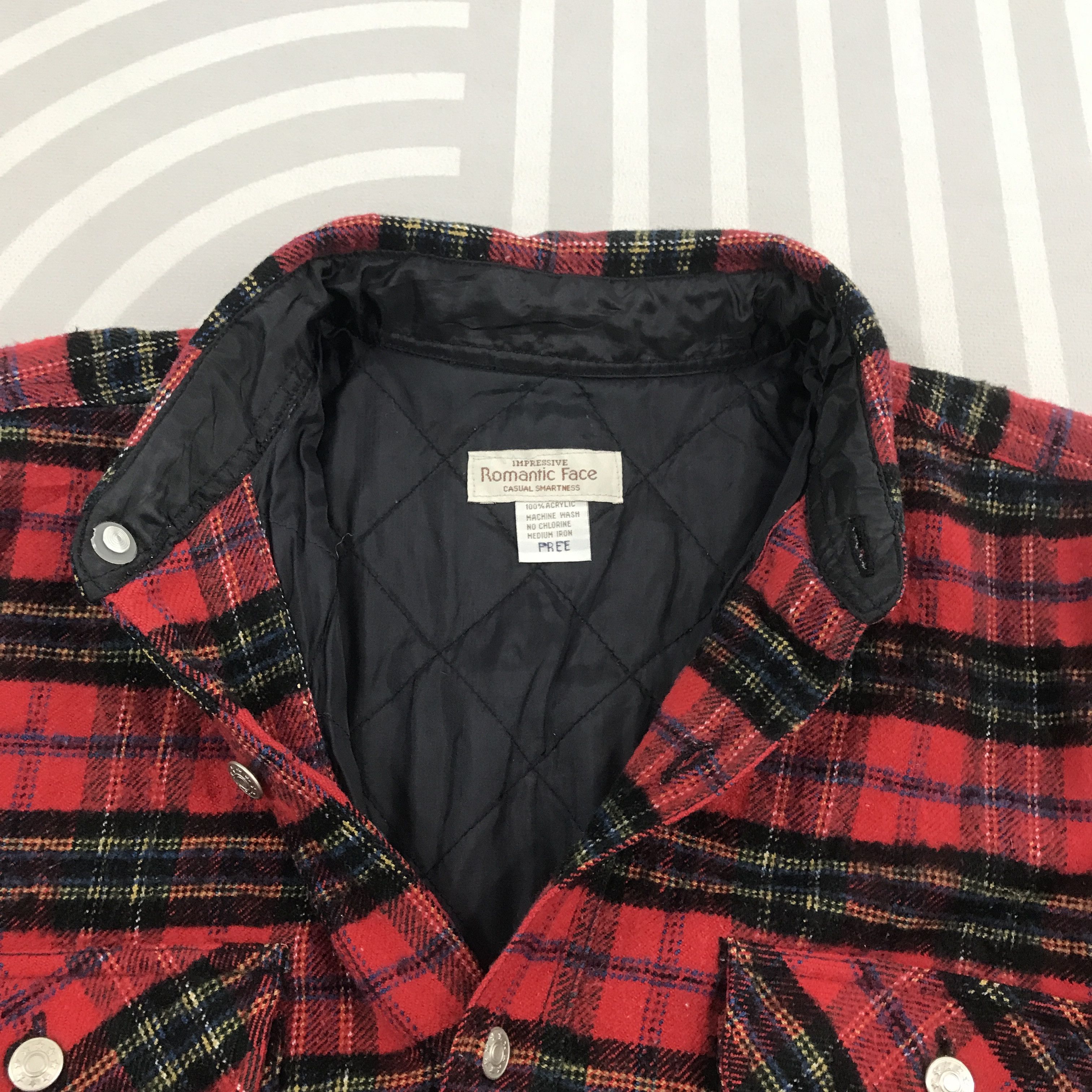 Japanese Brand × Vintage Vintage Romantic Flannel design button Jacket Size US L / EU 52-54 / 3 - 5 Thumbnail