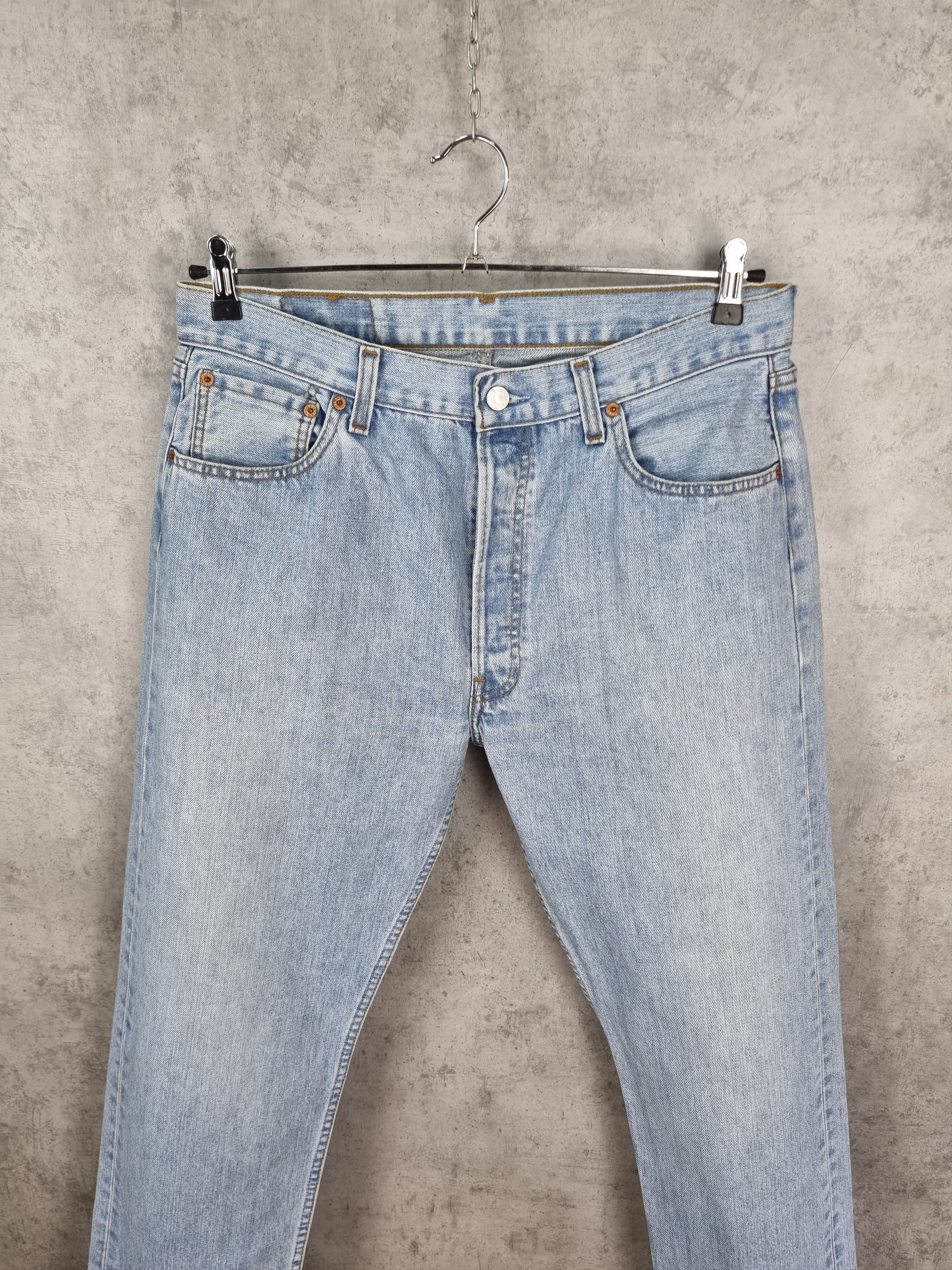 Levi's × Levi's Vintage Clothing × Vintage Levis 501 Magic Blue Vintage Denim Jeans Size US 36 / EU 52 - 2 Thumbnail