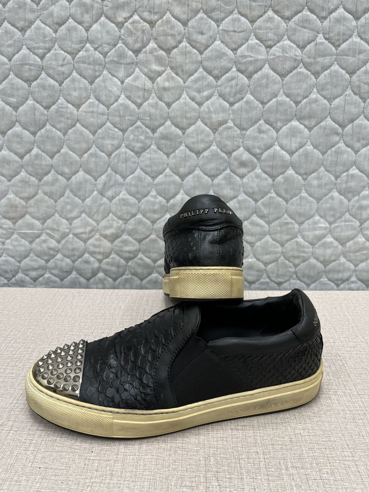 Philipp Plein 🔥🔥🔥STEALS PHILIPP PLEIN STUDDED SLIP ON SHOE Size US 8.5 / EU 41-42 - 3 Thumbnail