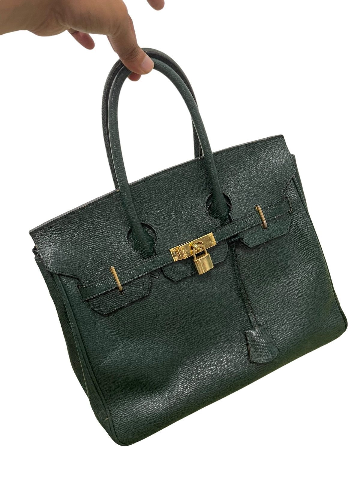 Japanese Brand Birkin Bag Leather Shufirst Like Hermes 3🟩 Size ONE SIZE - 3 Thumbnail