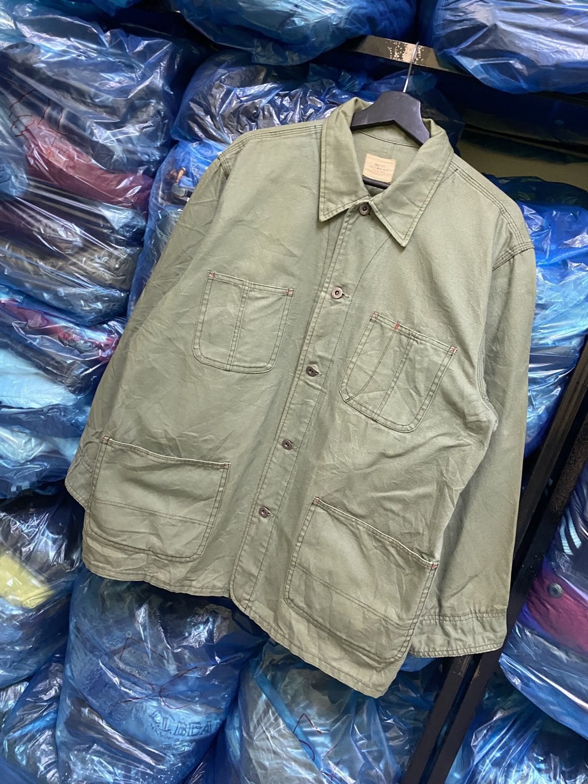 Other VINTAGE NAVVY DAILY WORKWEAR CHORE JACKET Size US L / EU 52-54 / 3 - 2 Thumbnail