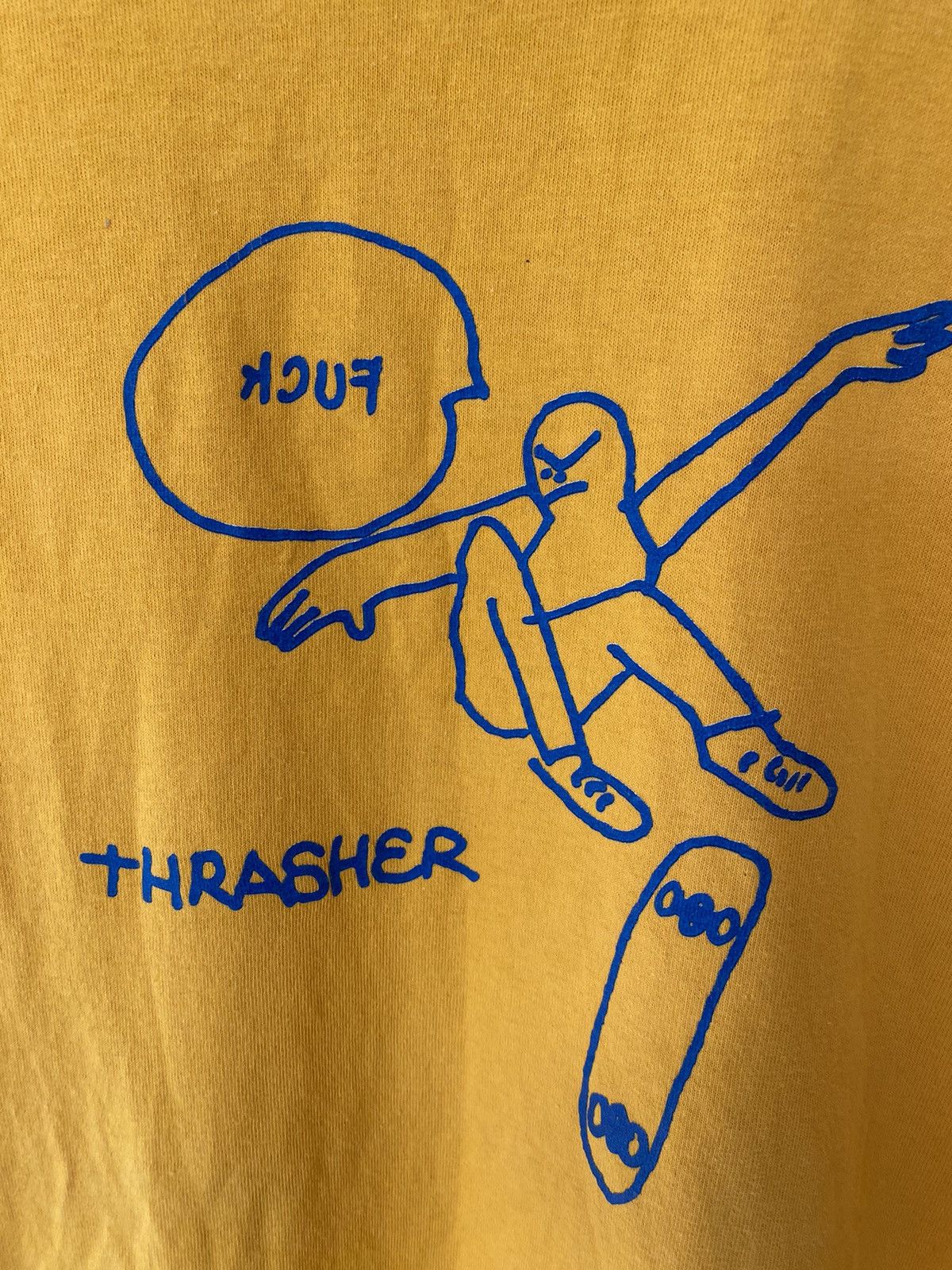 Antihero × Thrasher 2000s Mark Gonzales X Thrasher Fuck skate tee Size US M / EU 48-50 / 2 - 4 Thumbnail