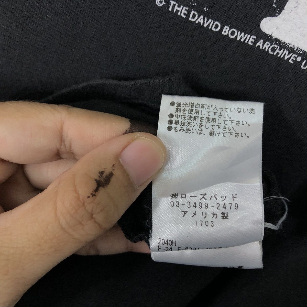 Japanese Brand VINTAGE BOWIE TEE BIG LOGO MOVIE Size US L / EU 52-54 / 3 - 9 Thumbnail