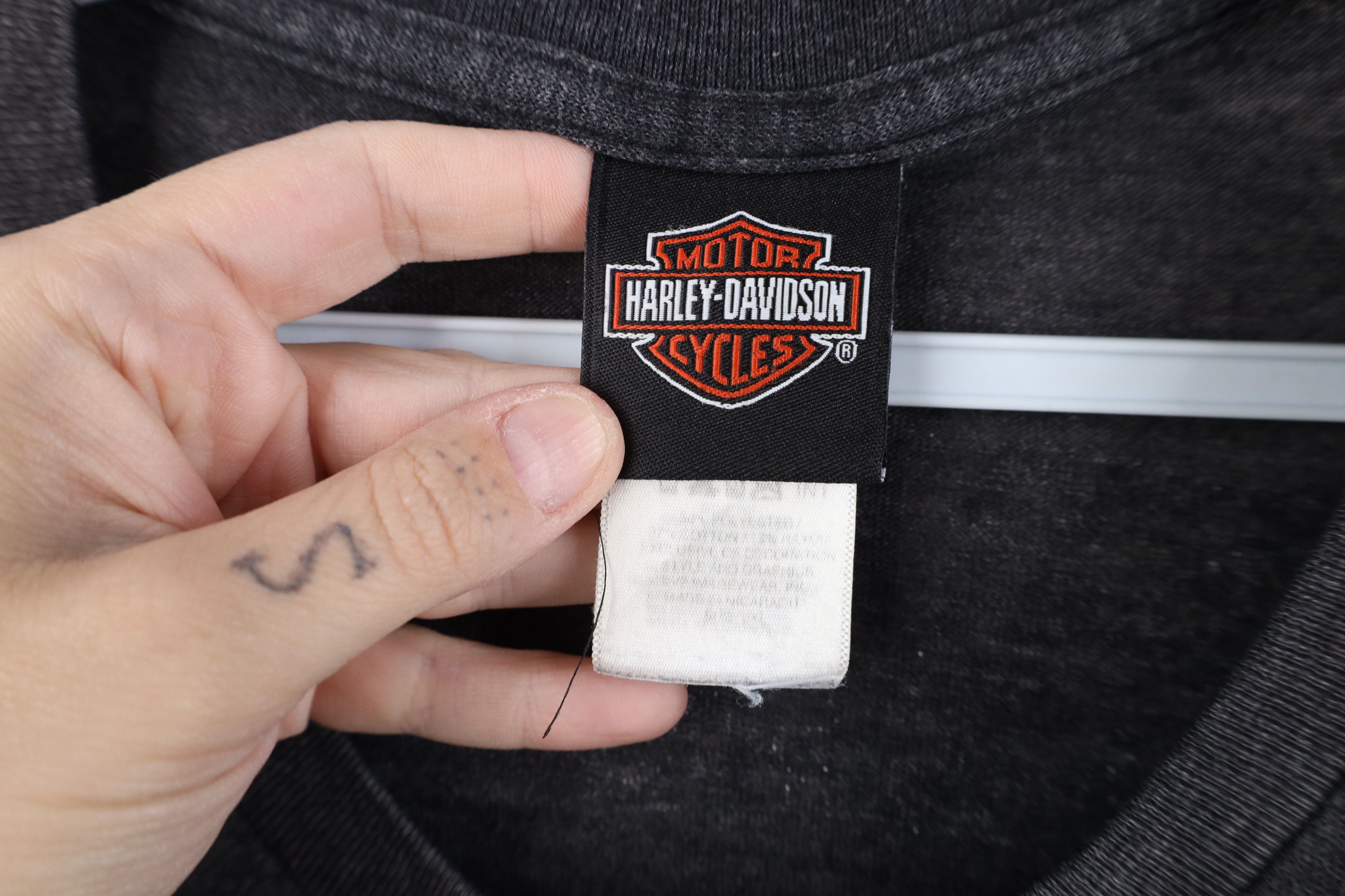 Harley Davidson Vintage Y2K Harley Davidson Jersey T-Shirt Charcoal Gray Size US XXL / EU 58 / 5 - 6 Thumbnail