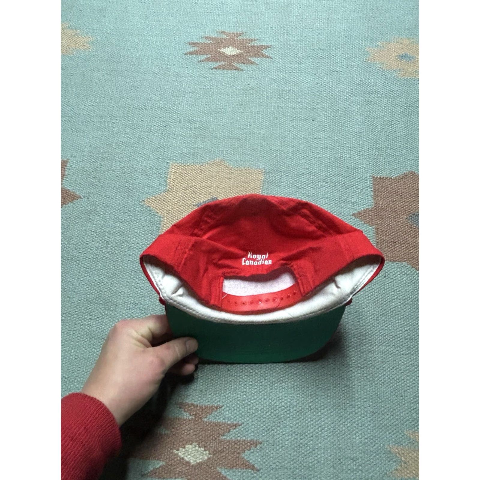 Vintage VINTAGE SnapBack Hat Cap Royal Canadian Whiskey Alcohol Drunk Red Adjustable Mens Cap Size ONE SIZE - 4 Thumbnail