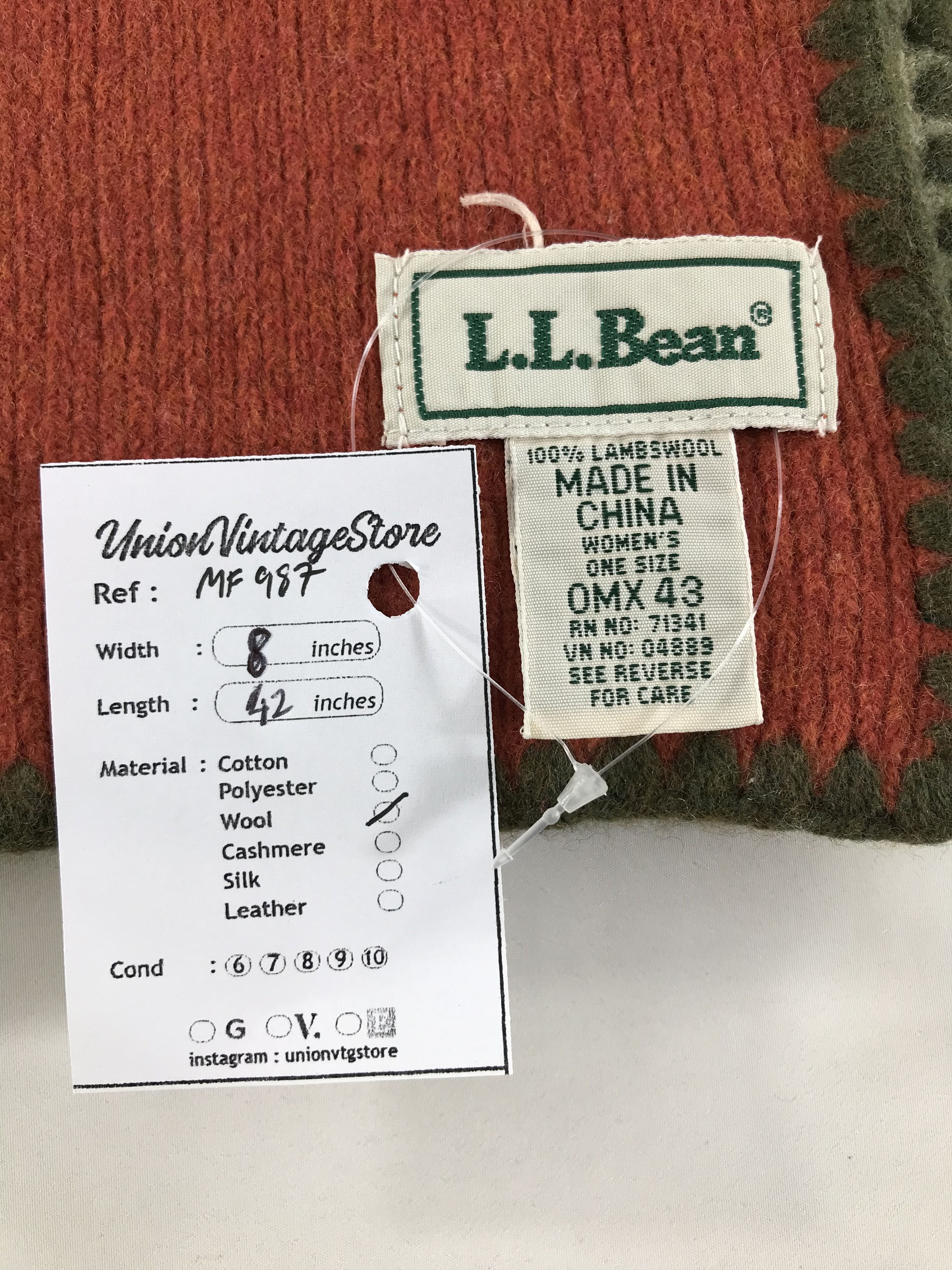 L.L. Bean Vintage L.L. Bean Scarf/Muffler/Neckwear MF987 Size ONE SIZE - 4 Thumbnail