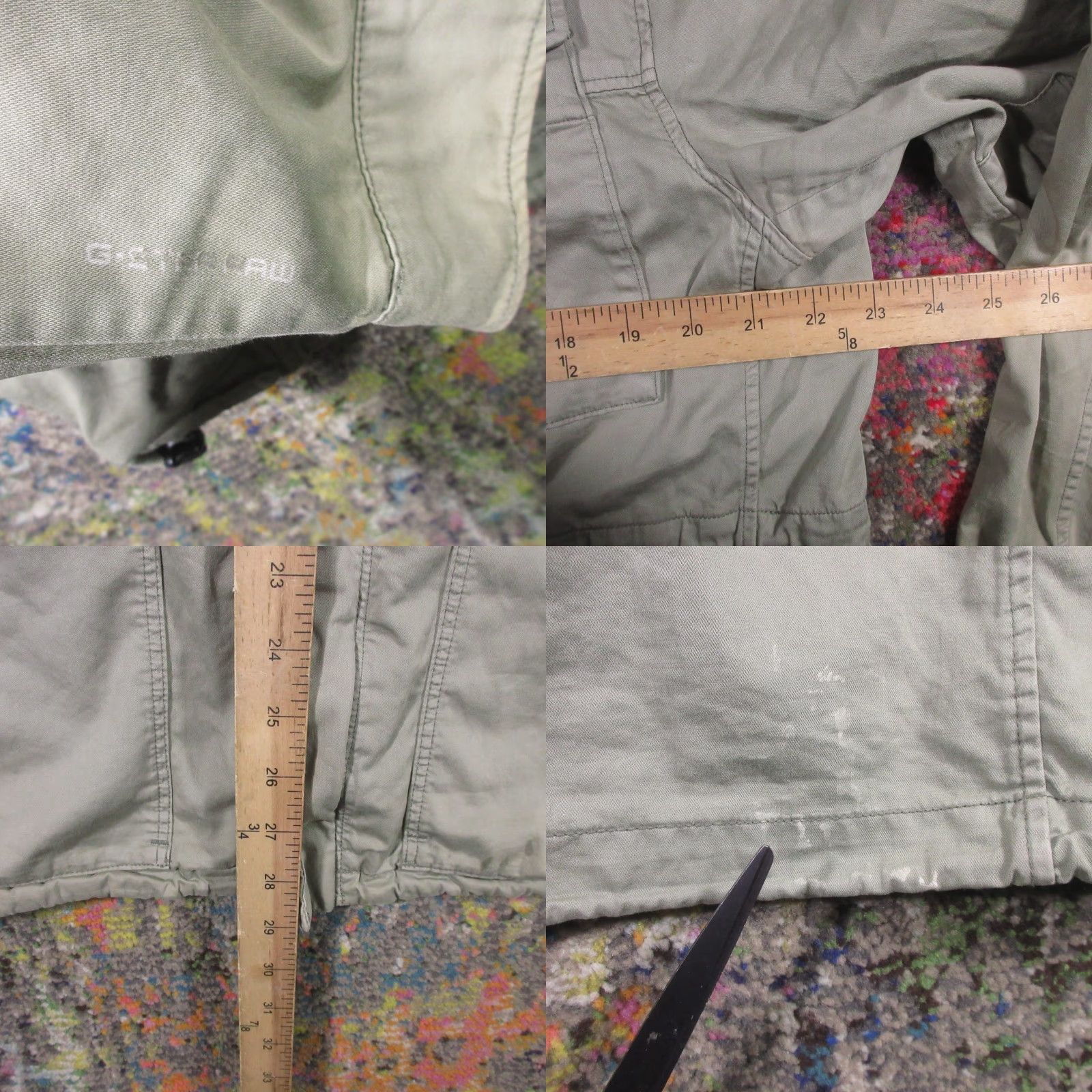 G-Star G-Star Cargo Jacket Womens 2XL Kaki Tan Military Epaulets Canvas Cotton Lightweight All Seasons Short Jacket Womens Size XXL / US 16-18 / IT 52-54 - 9 Thumbnail