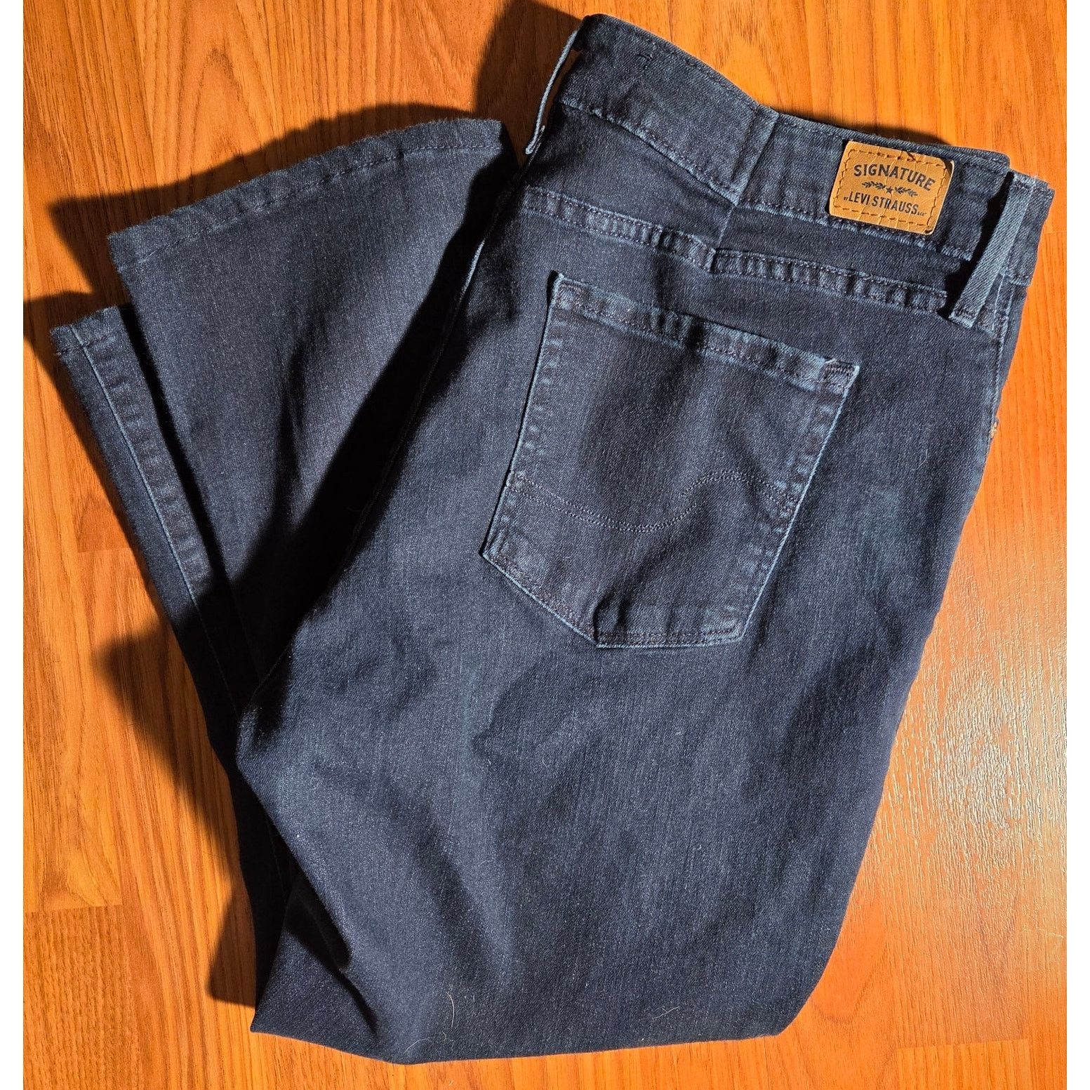 Levi's Signature Levi Strauss Blue Denim Bootcut Jeans 34/32 Size 34" / US 12 / IT 48 - 2 Thumbnail