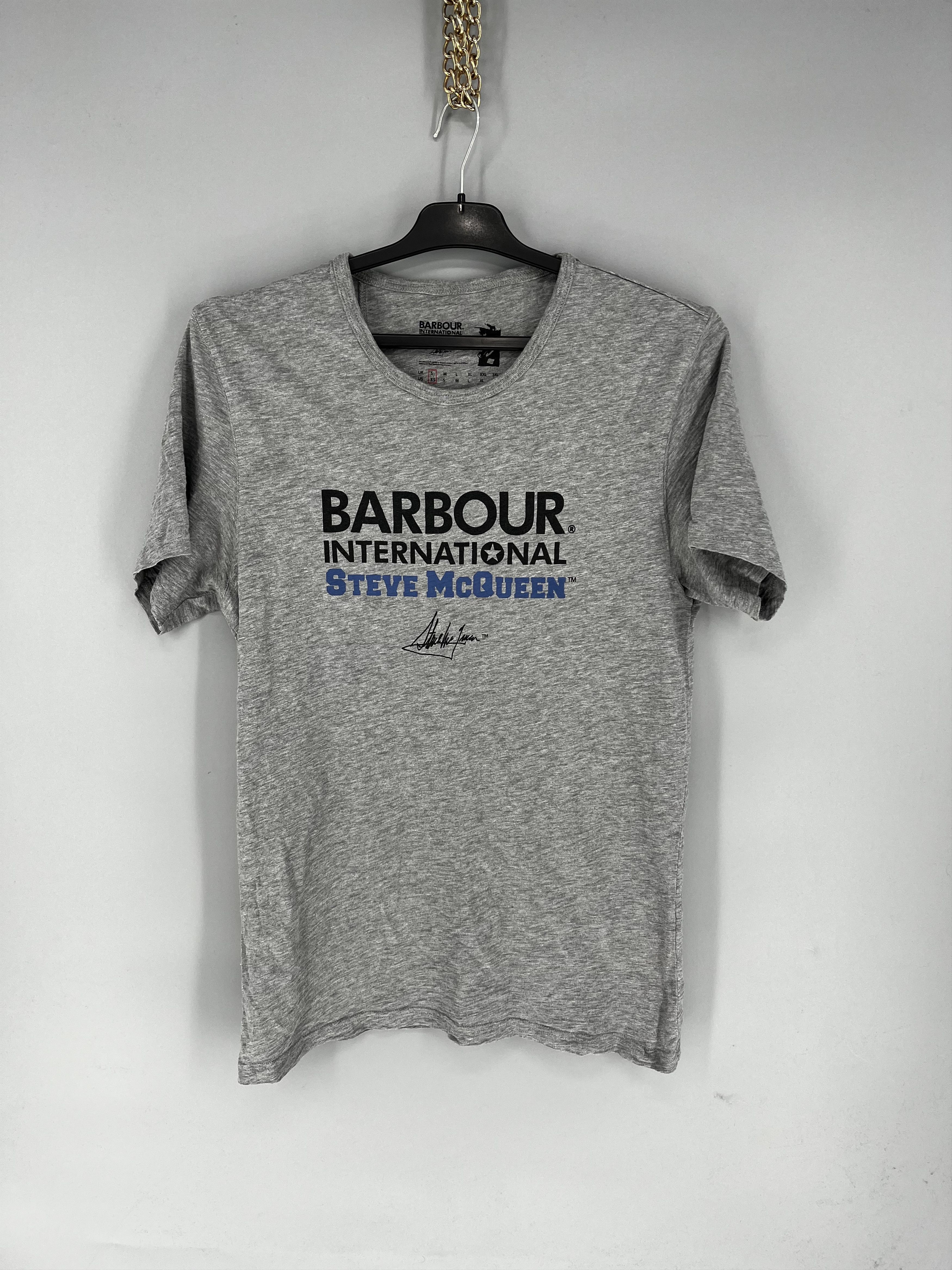 Barbour VINTAGE Mens Barbour International Big Logo T-Shirt Size XS Size US XS / EU 42 / 0 - 1 Thumbnail