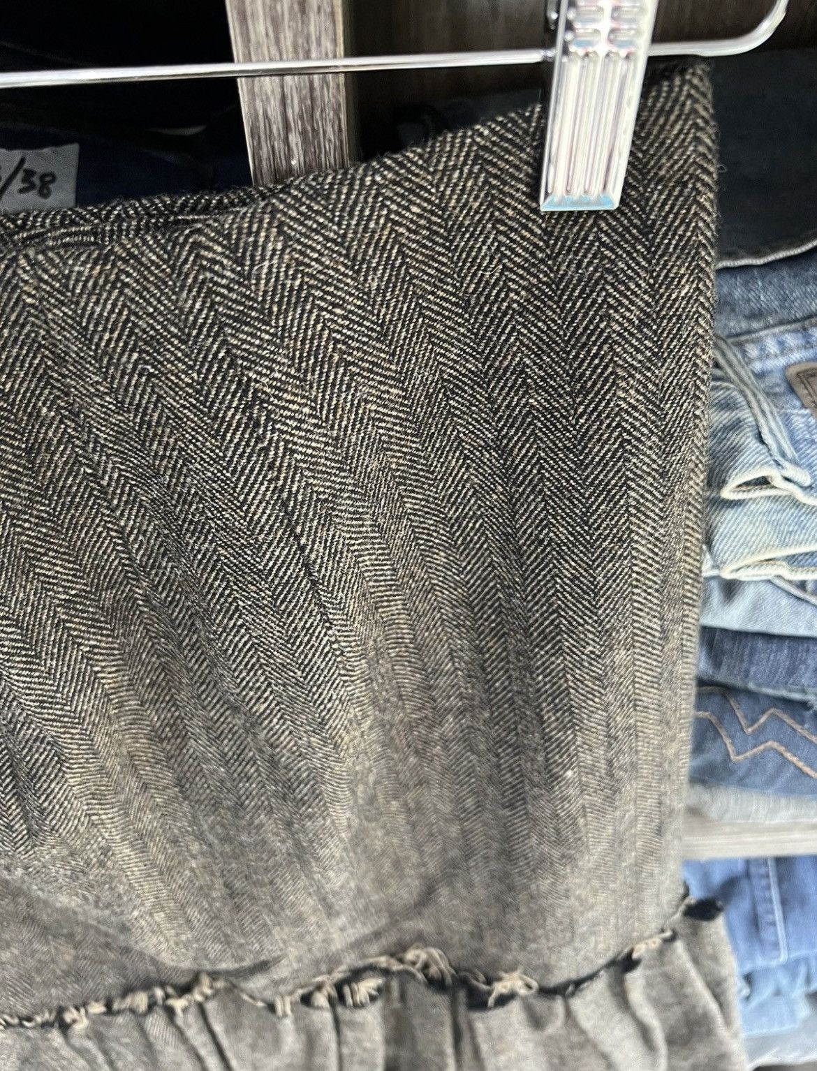 Sunao Kuwahara 🔥Rare Vintage I.S Sunao Kuwahara Reconstruct Skirt Size 24" / US 00 / IT 34 - 5 Thumbnail