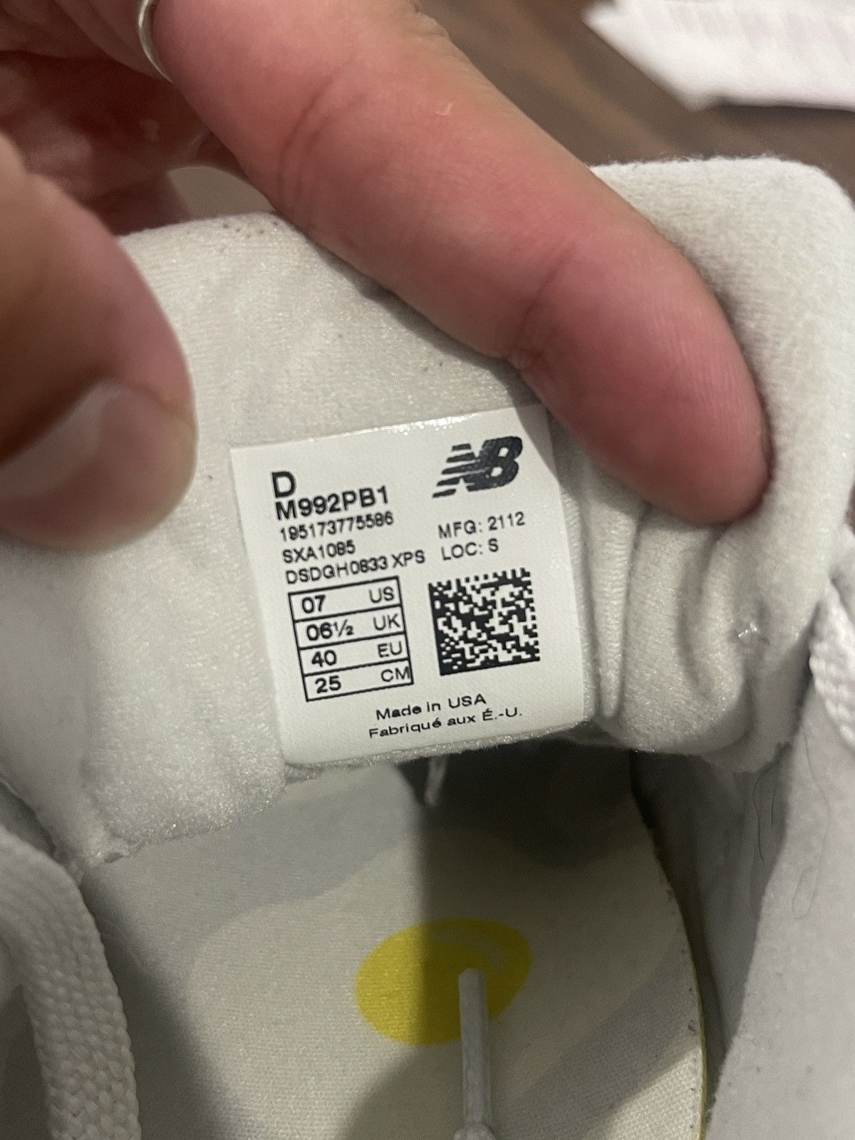 New Balance New Balance x Paperboy Paris 992 - Fried Egg Size US 7 / EU 40 - 7 Thumbnail