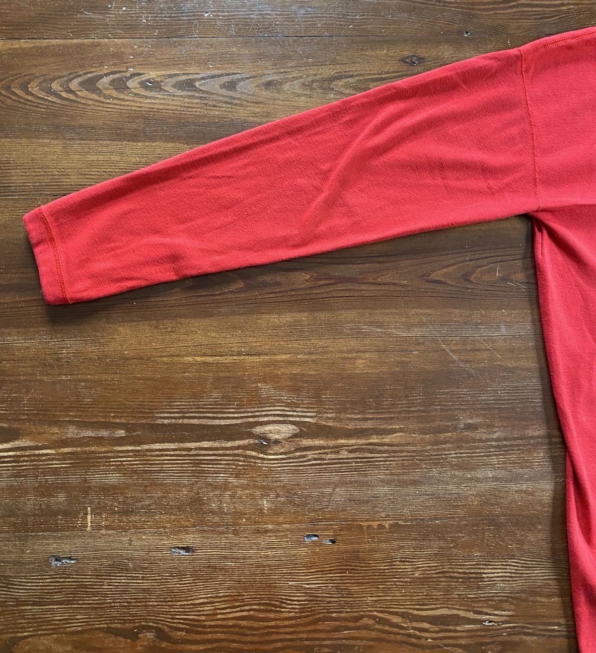 Vintage Vintage 80s Haverford College Red Long Sleeve Henley Thermal Size US M / EU 48-50 / 2 - 11 Thumbnail