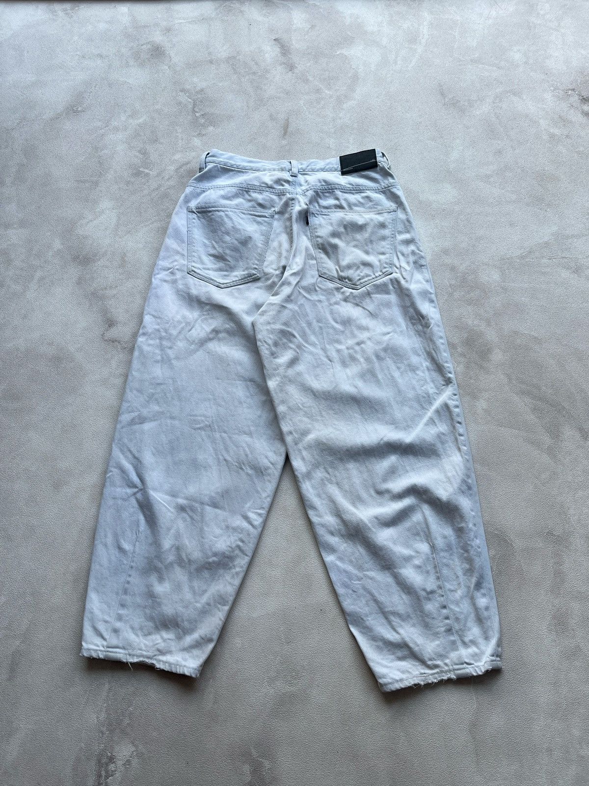 Lad Musician Lad Musician Broken White Baggy Jeans Size US 30 / EU 46 - 1 Thumbnail