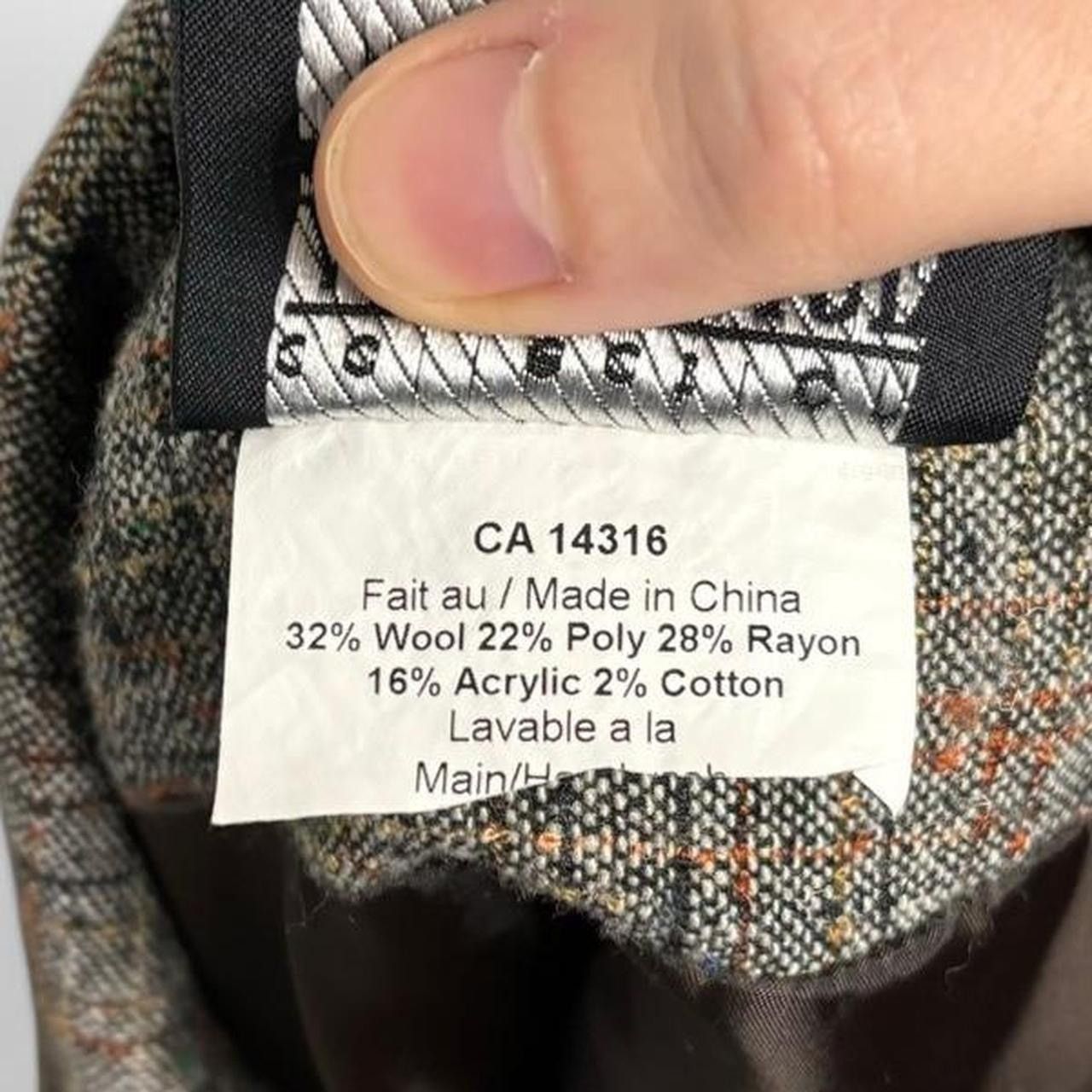 Vintage Vintage 1990s Tweed Style Grey Short Blazer Jacket Size M / US 6-8 / IT 42-44 - 7 Thumbnail